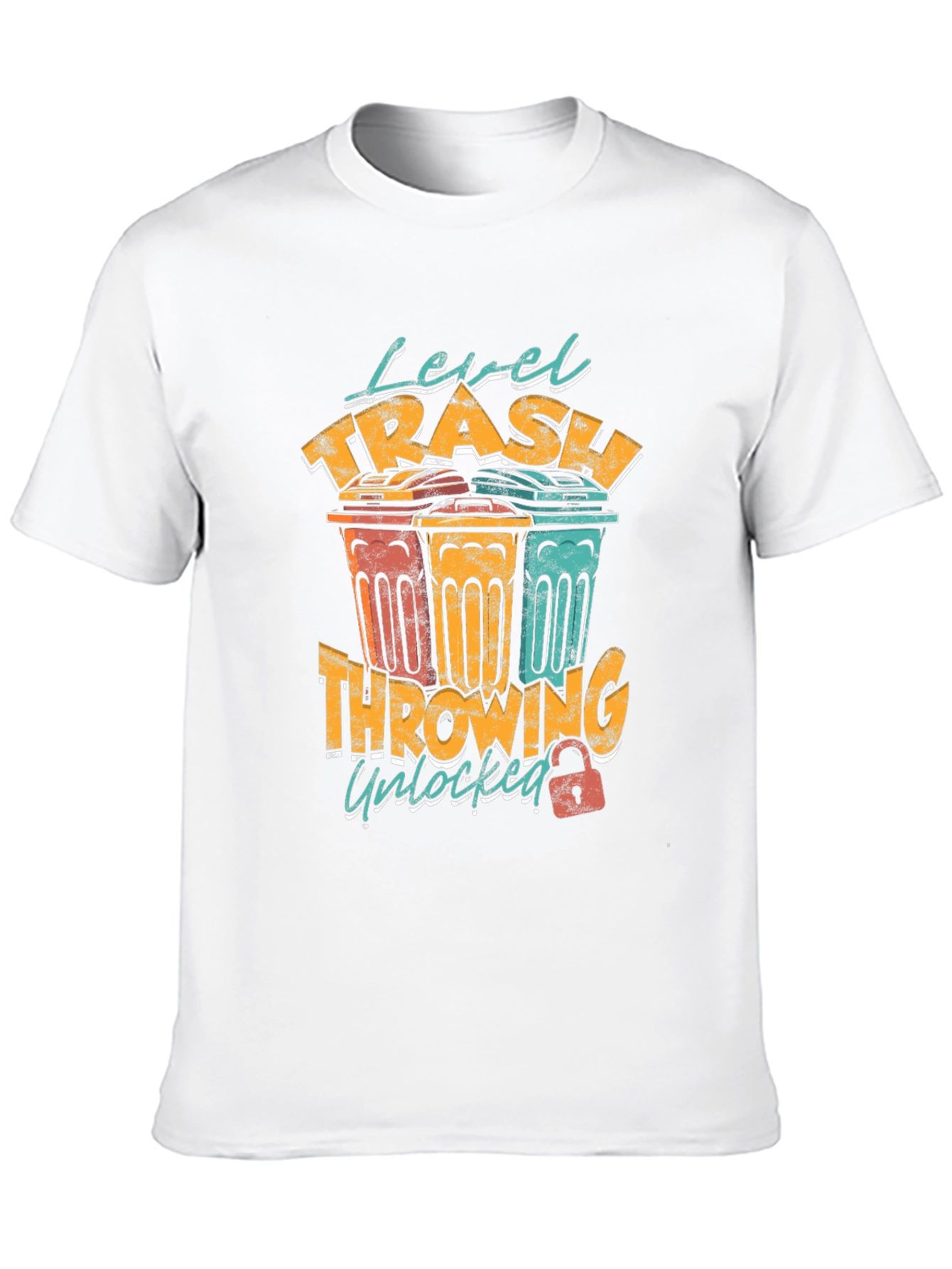 Level Trash Throwing Unlocked Mens Graphic Tee