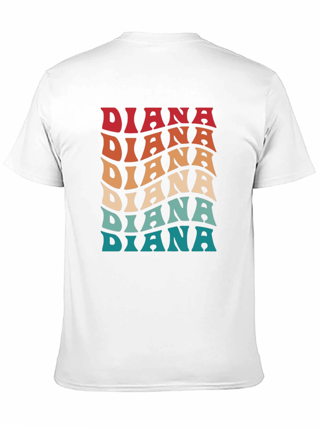 Retro Diana T-Shirt - Personalized Groovy Style