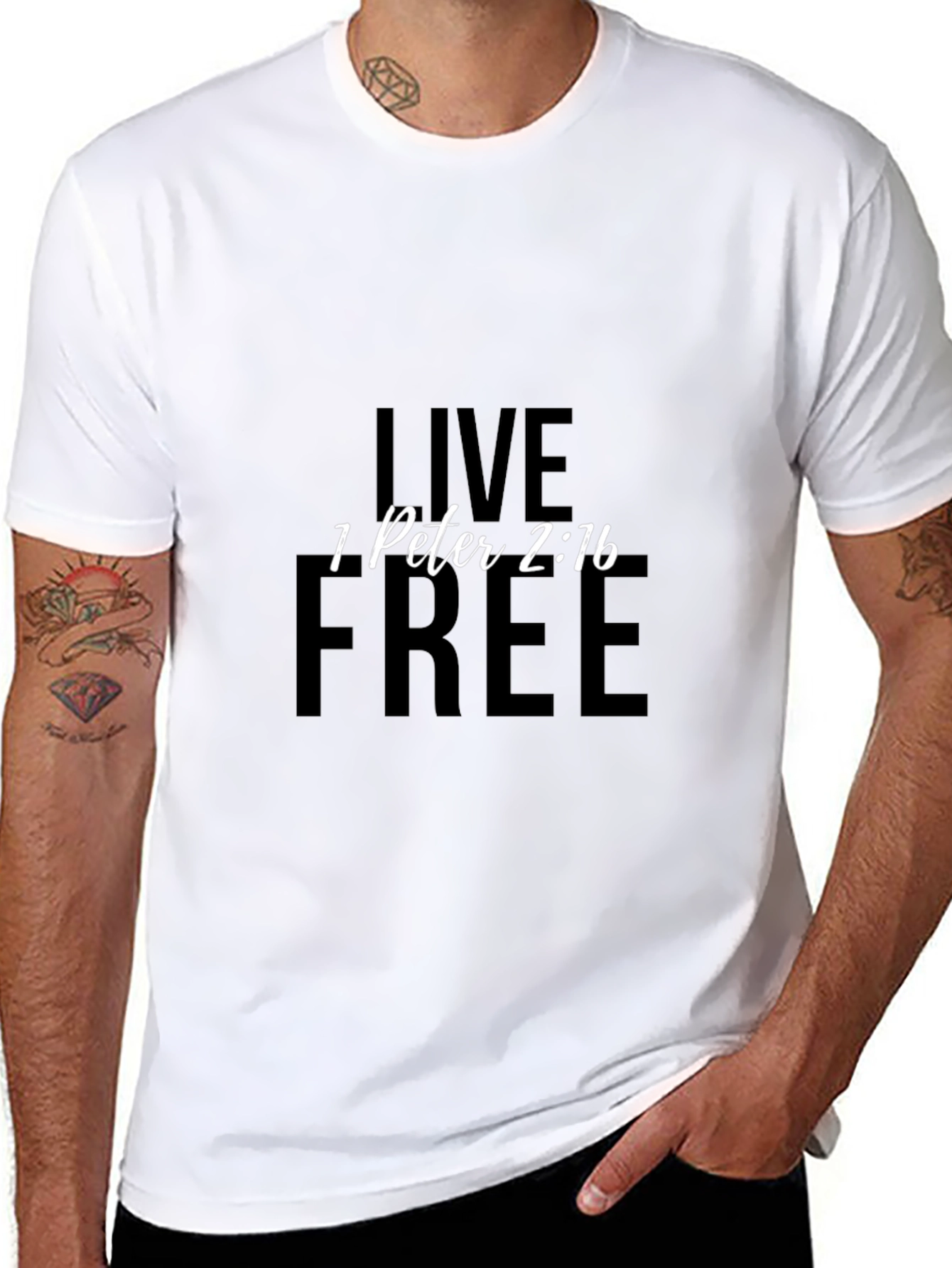 Live Free T-Shirt - 1 Peter 2:16