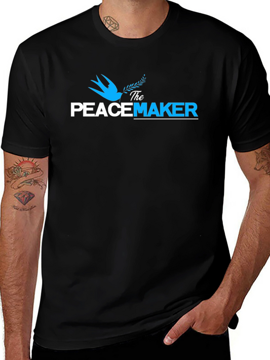 The Peacemaker Graphic Print Crew Neck T-Shirt