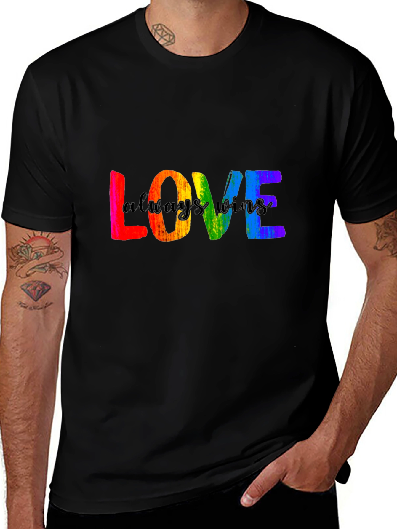 Love Always Wins Rainbow Pride T-Shirt
