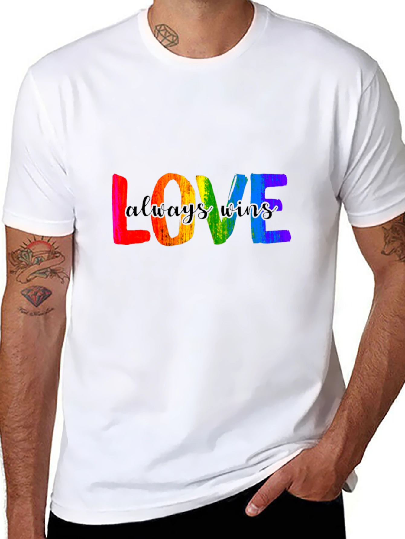 Love Always Wins Rainbow Pride T-Shirt