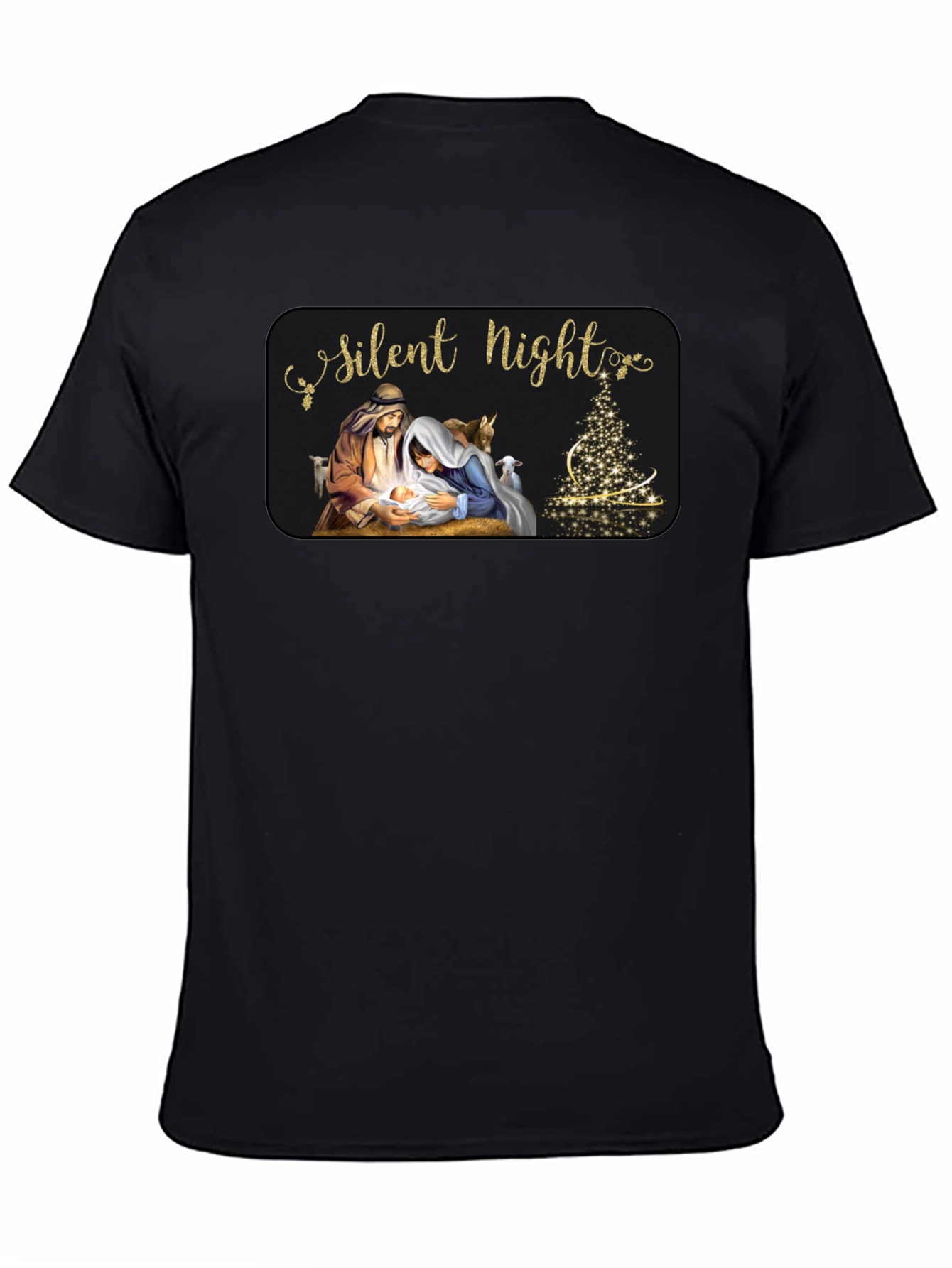 Silent Night Nativity Scene Christmas T-Shirt