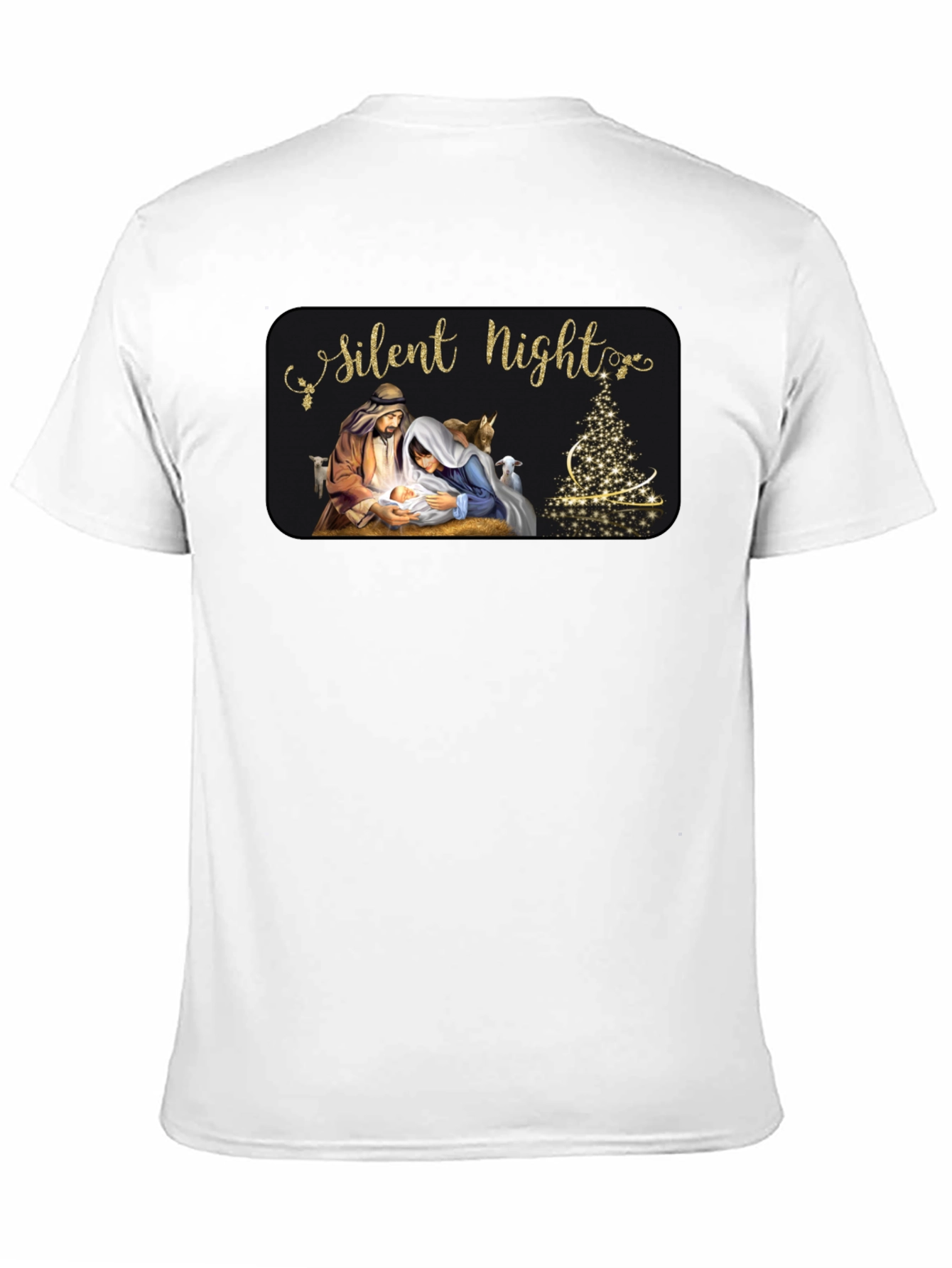 Silent Night Nativity Scene Christmas T-Shirt