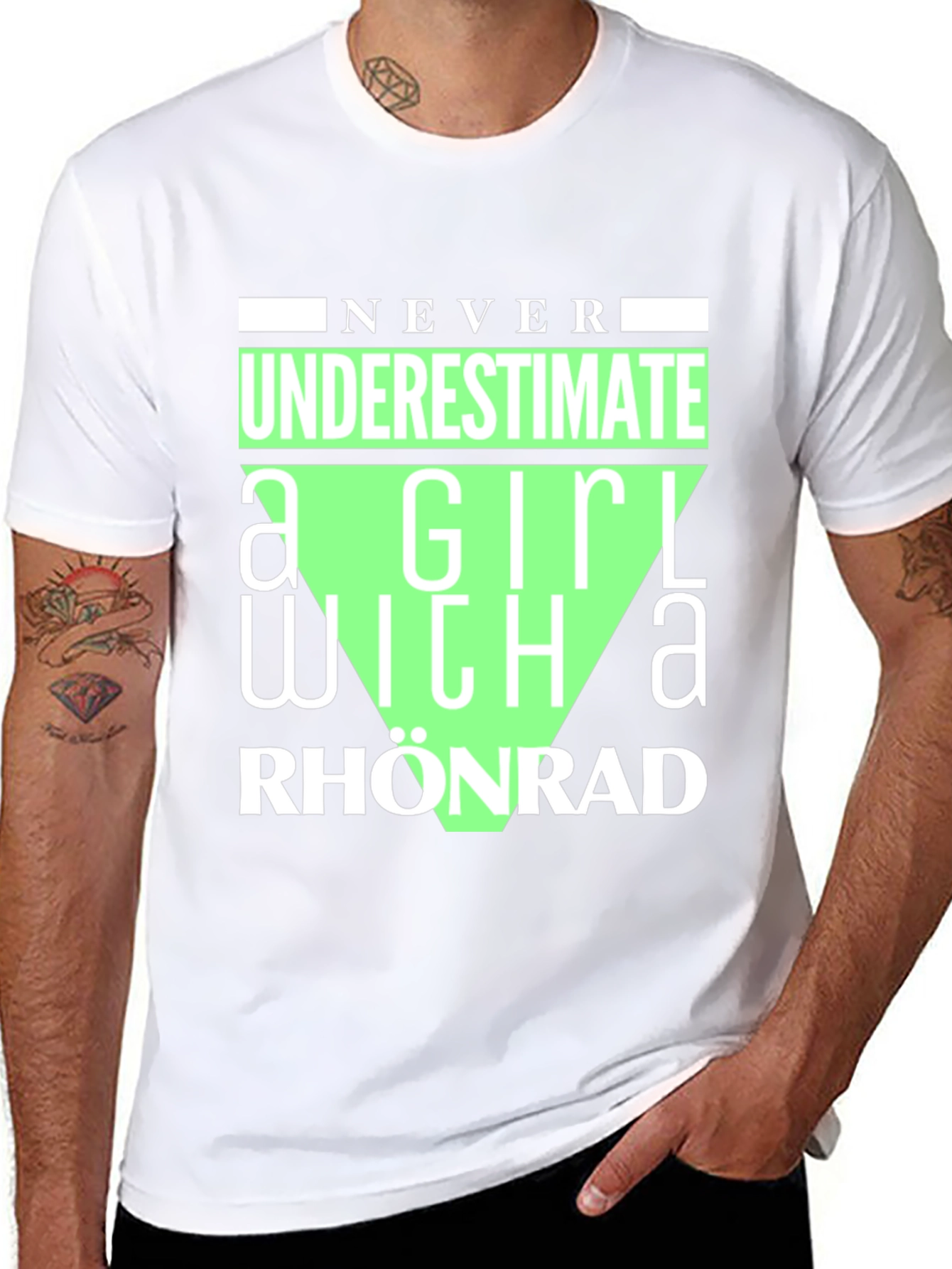 Never Underestimate Rhonrad Girl T-Shirt