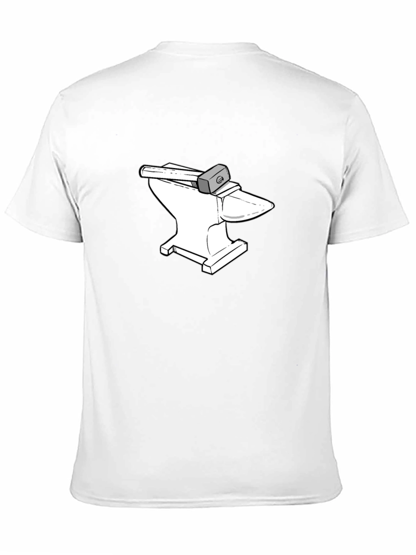 Anvil and Hammer Graphic Tee - Black Cotton T-Shirt