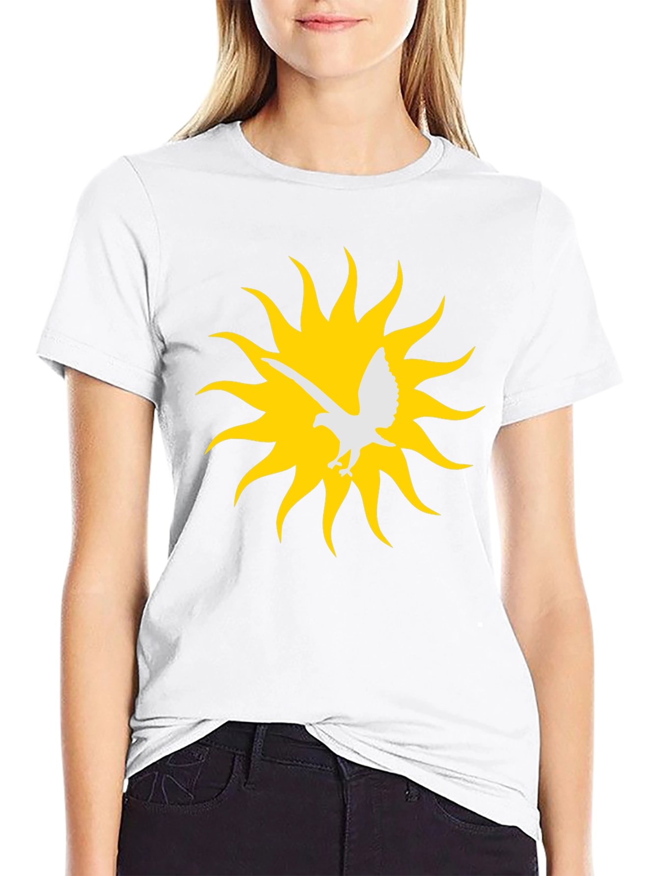Eagle Sun Graphic Tee - Black