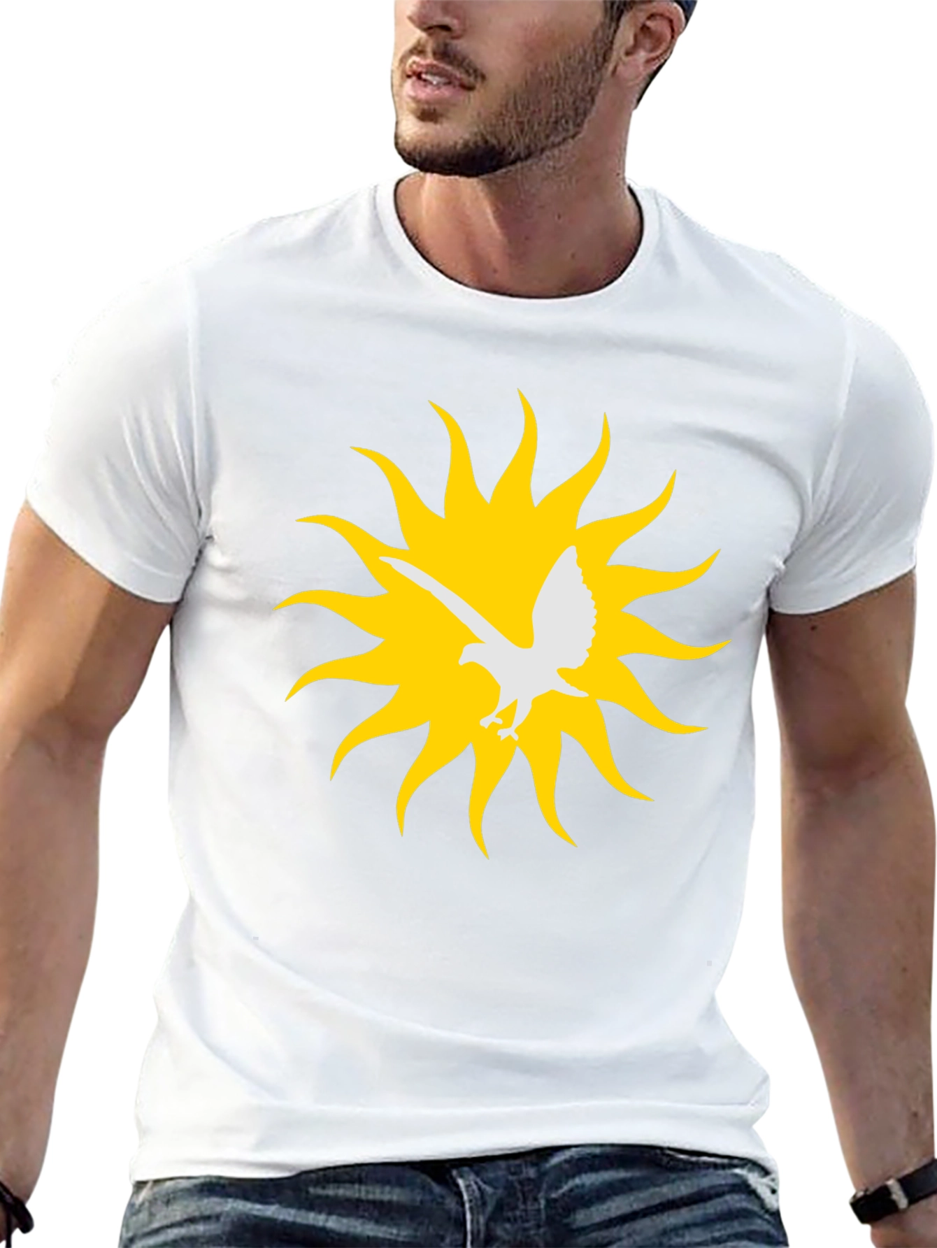 Eagle Sun Graphic Tee - Black