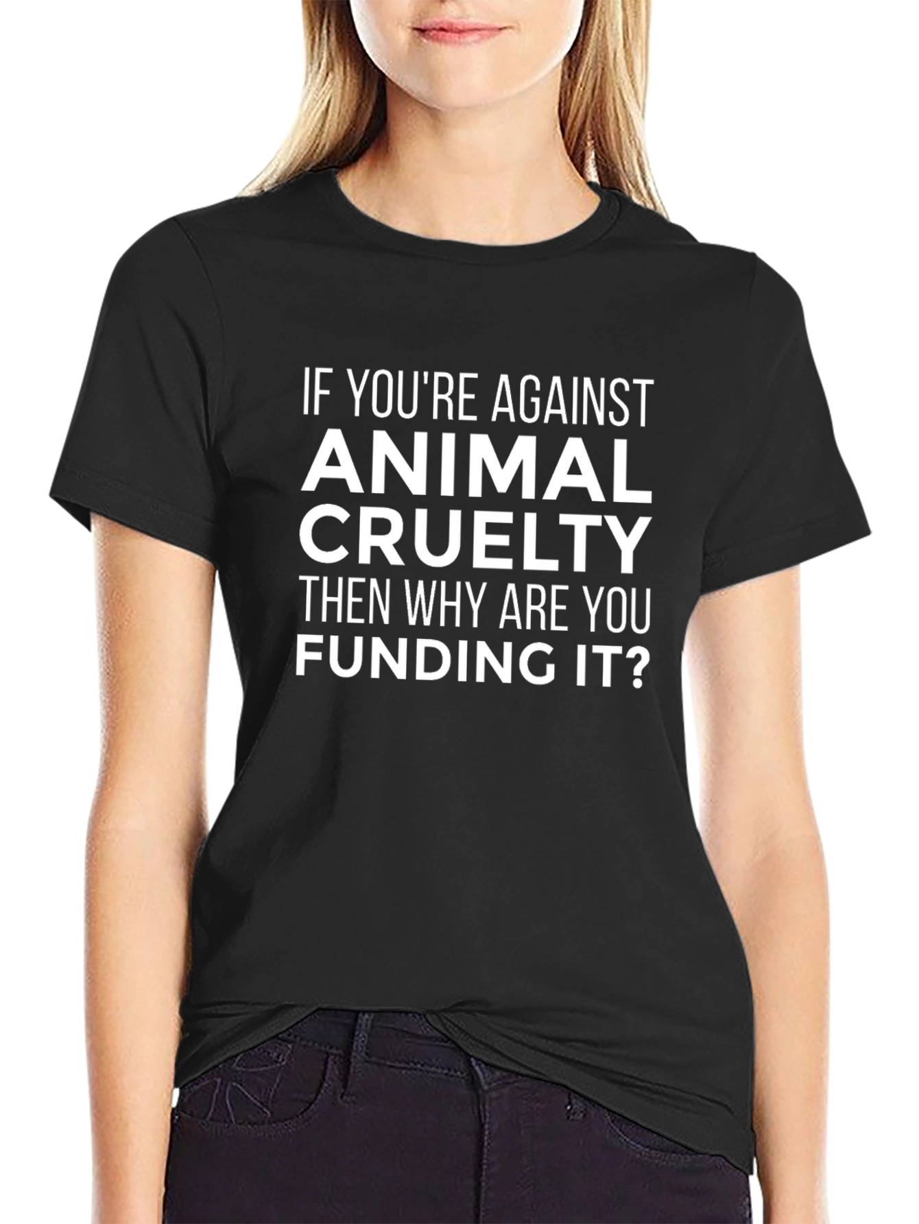 Animal Cruelty Awareness Graphic T-Shirt