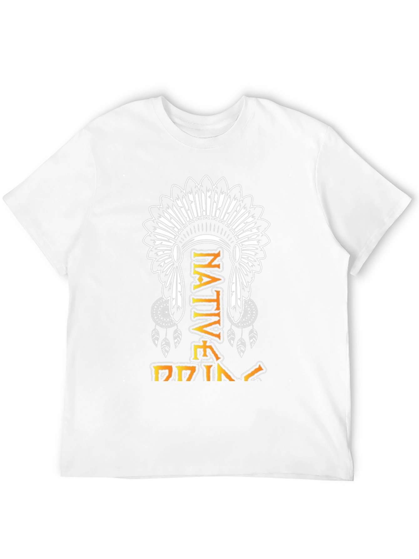 Native Pride Graphic Tee - Indigenous Headdress Design
