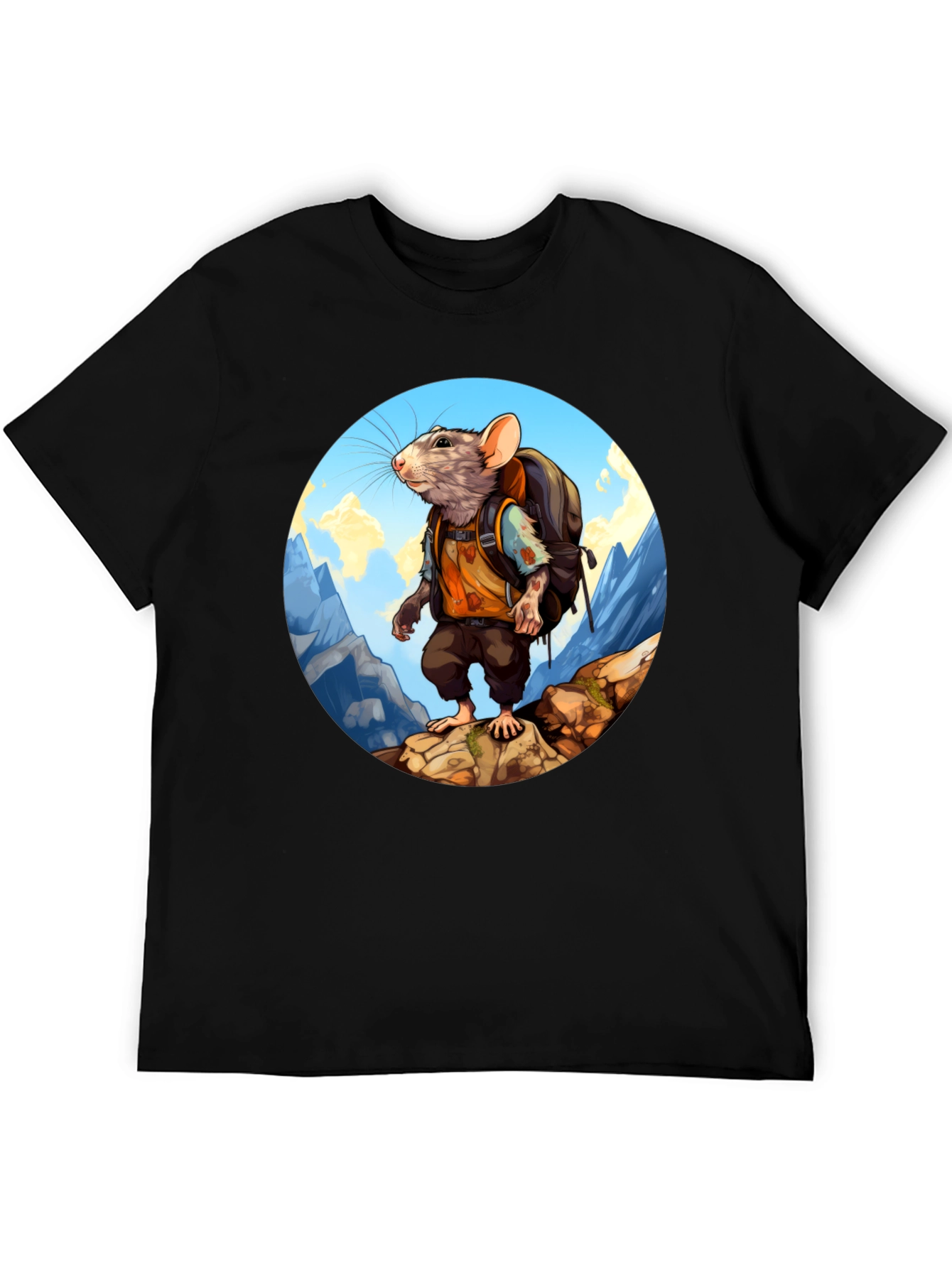Rat Hiking T-Shirt - Adventurous Animal Tee