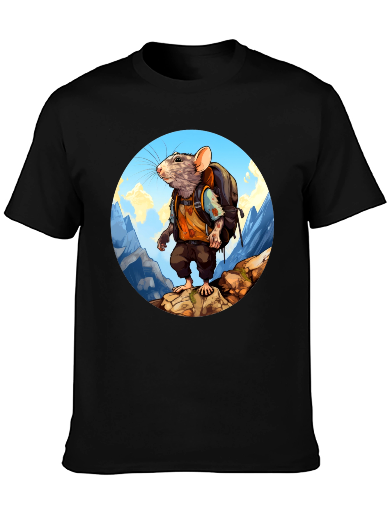 Rat Hiking T-Shirt - Adventurous Animal Tee