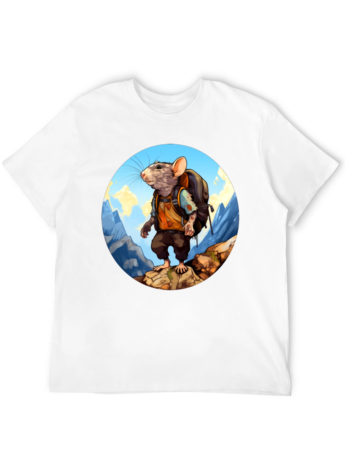 Rat Hiking T-Shirt - Adventurous Animal Tee
