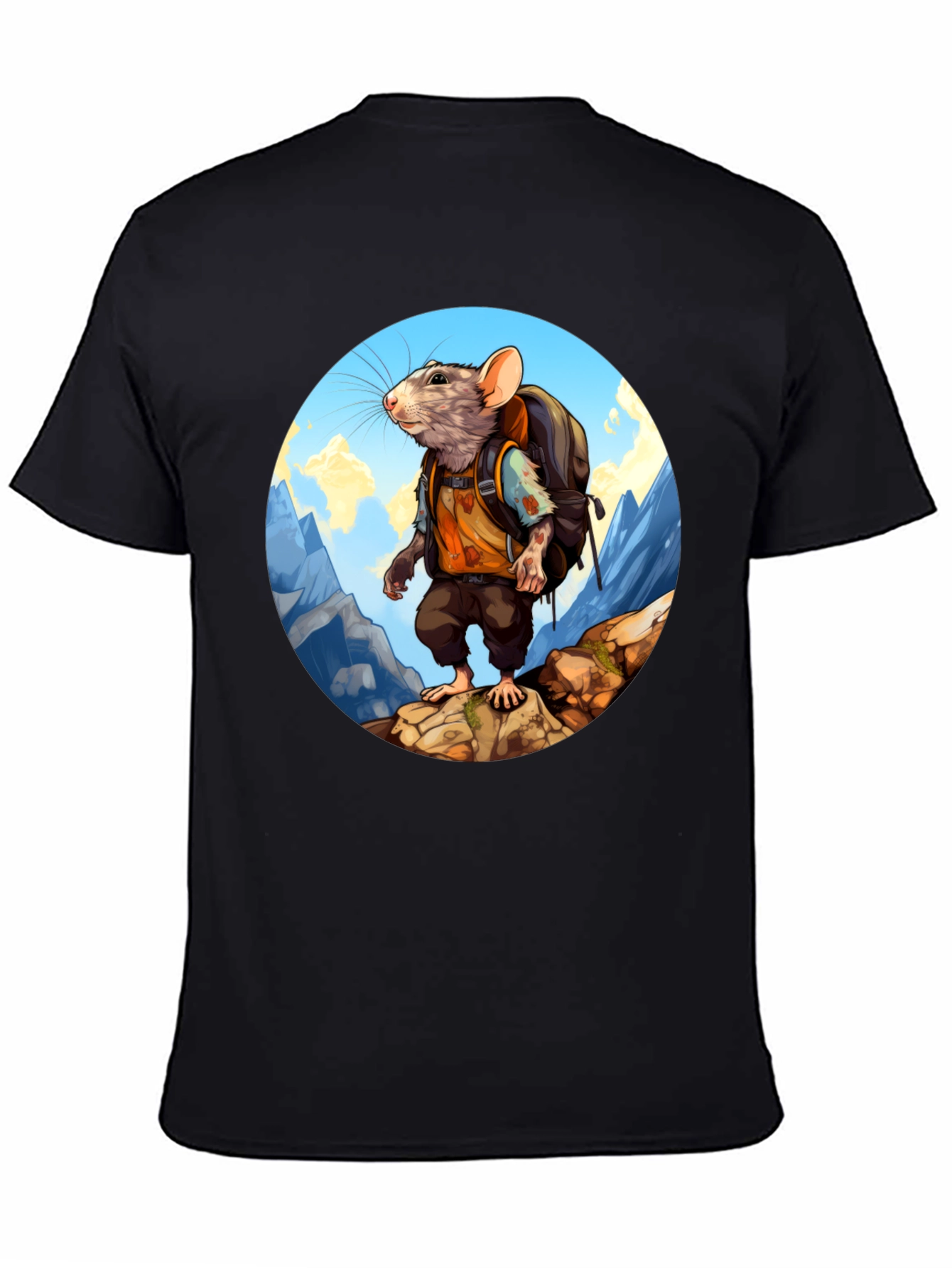 Rat Hiking T-Shirt - Adventurous Animal Tee