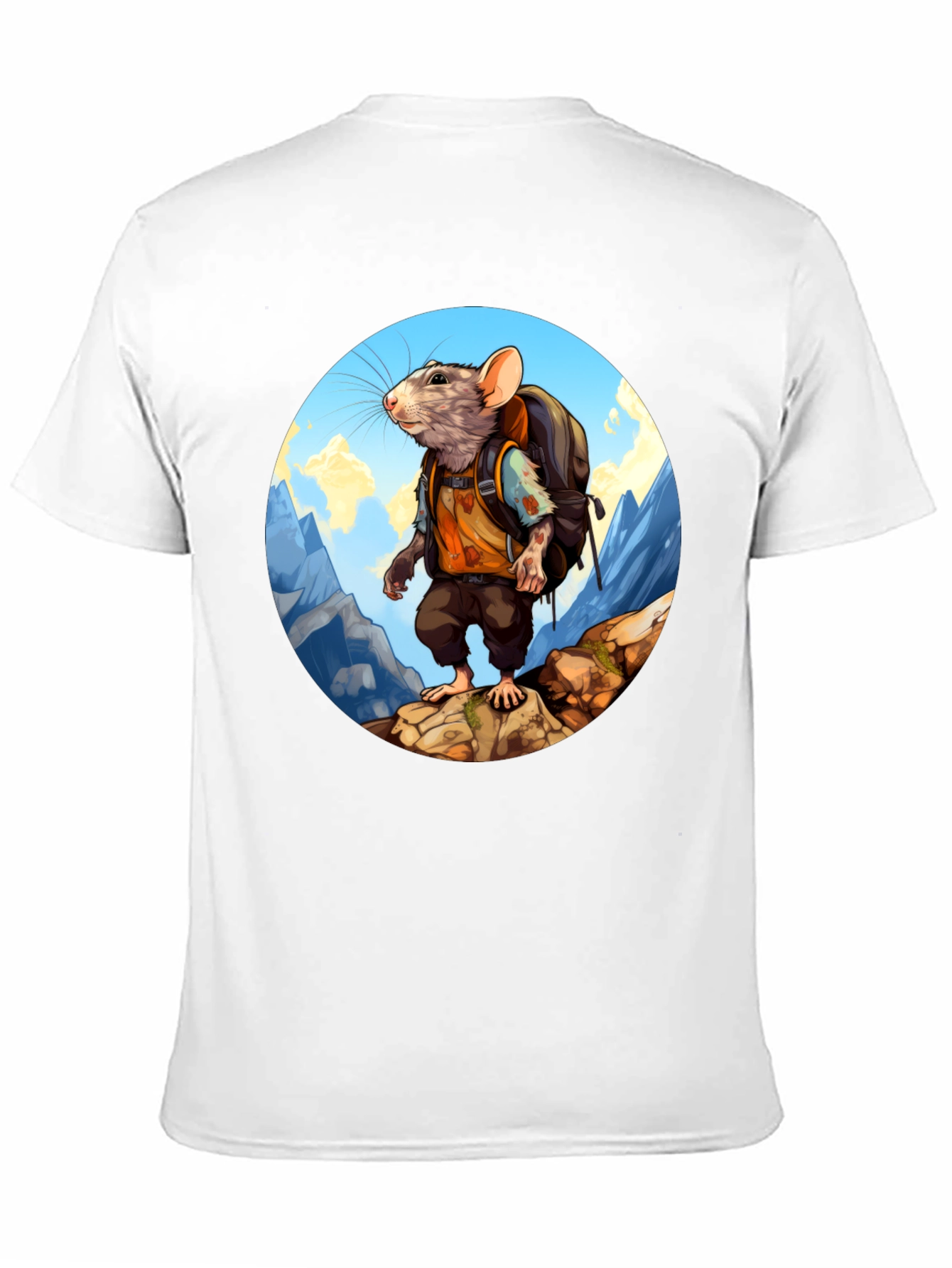 Rat Hiking T-Shirt - Adventurous Animal Tee
