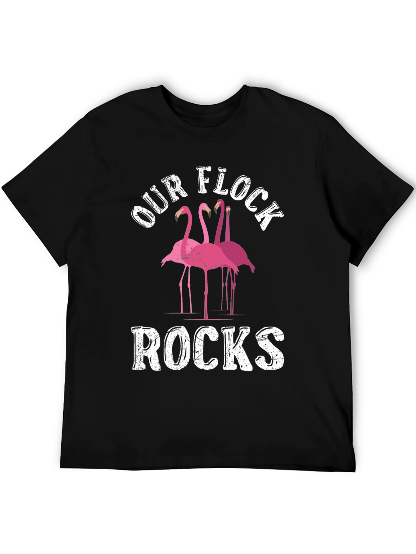 Our Flock Rocks Flamingo Graphic Tee