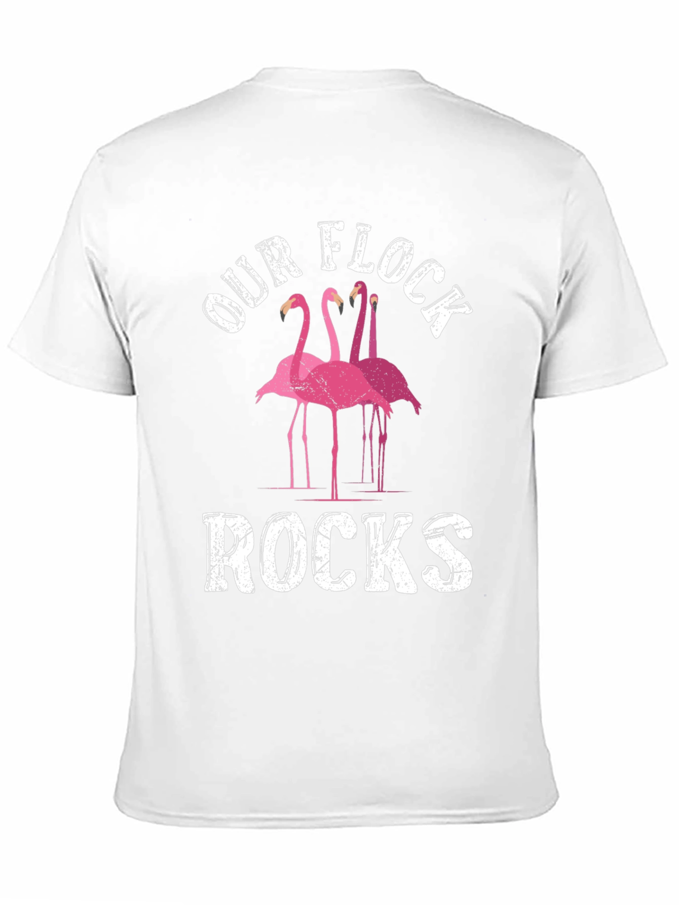 Our Flock Rocks Flamingo Graphic Tee