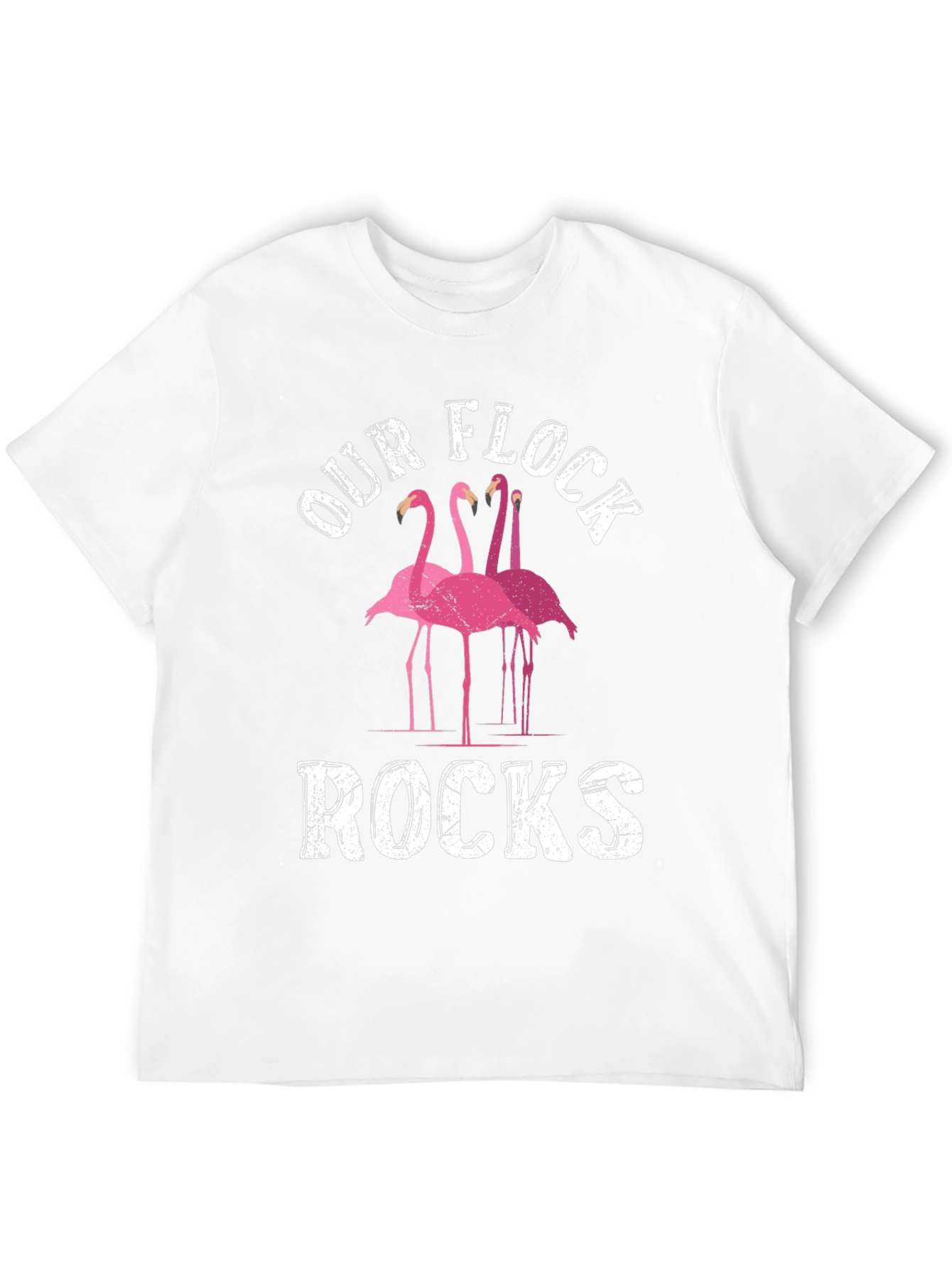 Our Flock Rocks Flamingo Graphic Tee