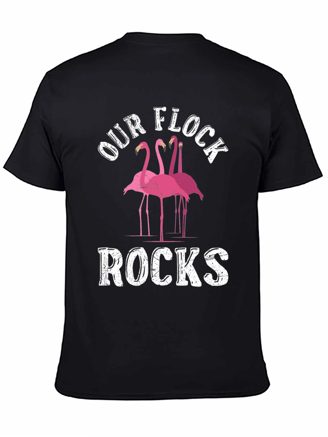 Our Flock Rocks Flamingo Graphic Tee