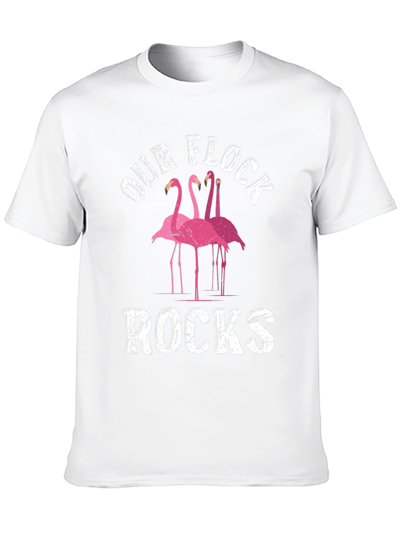 Our Flock Rocks Flamingo Graphic Tee