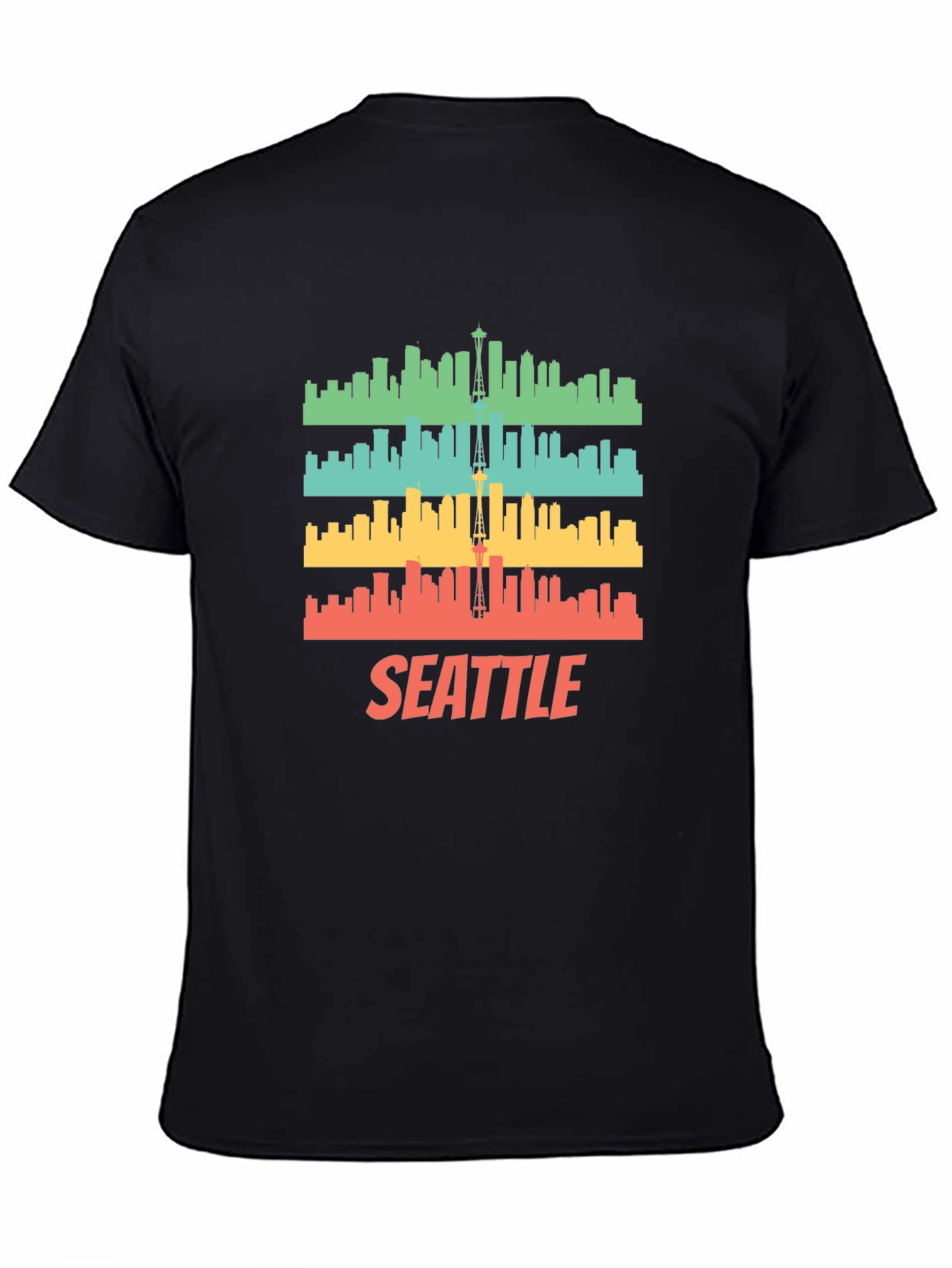 Seattle Skyline Graphic T-Shirt