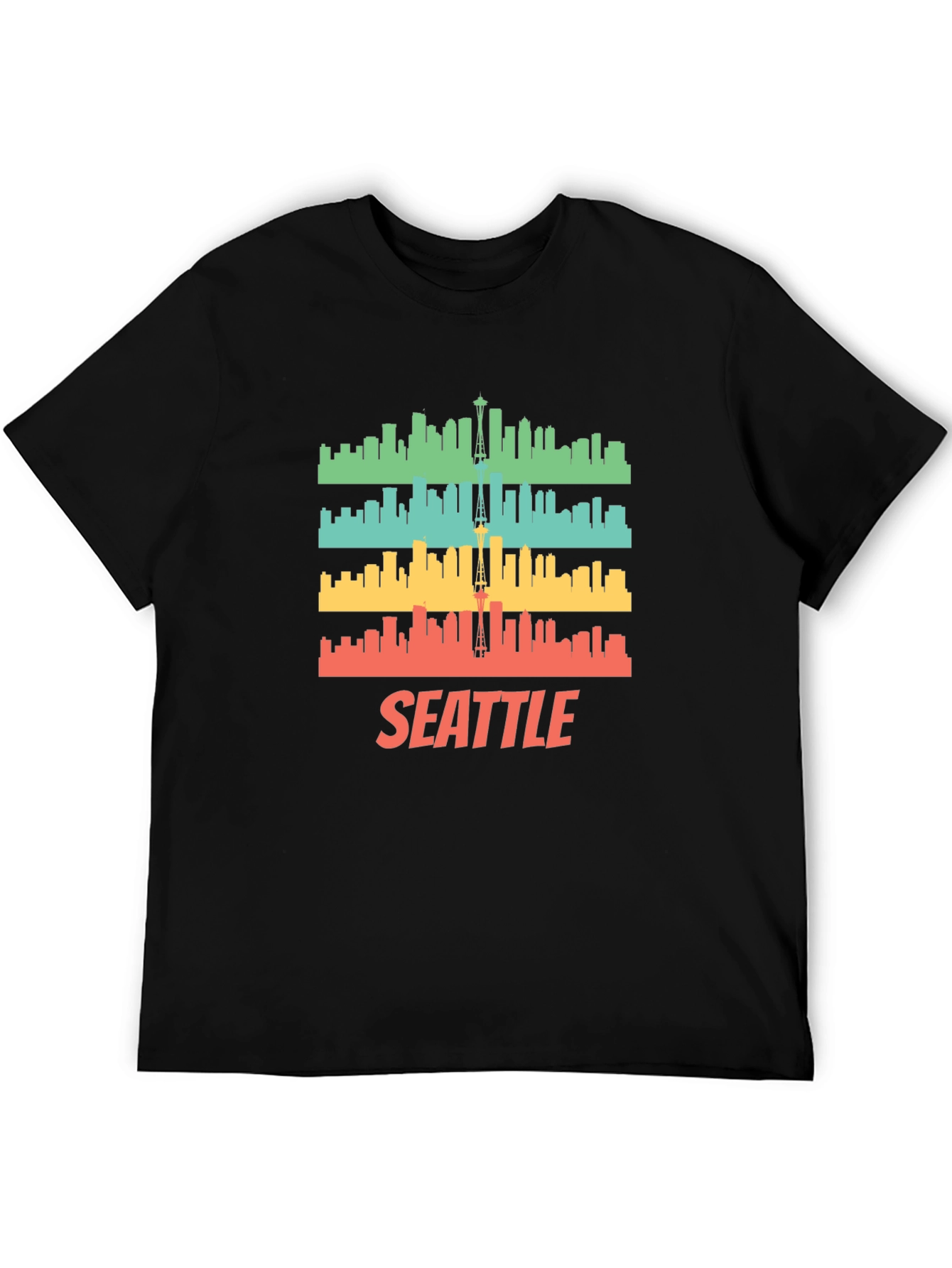 Seattle Skyline Graphic T-Shirt