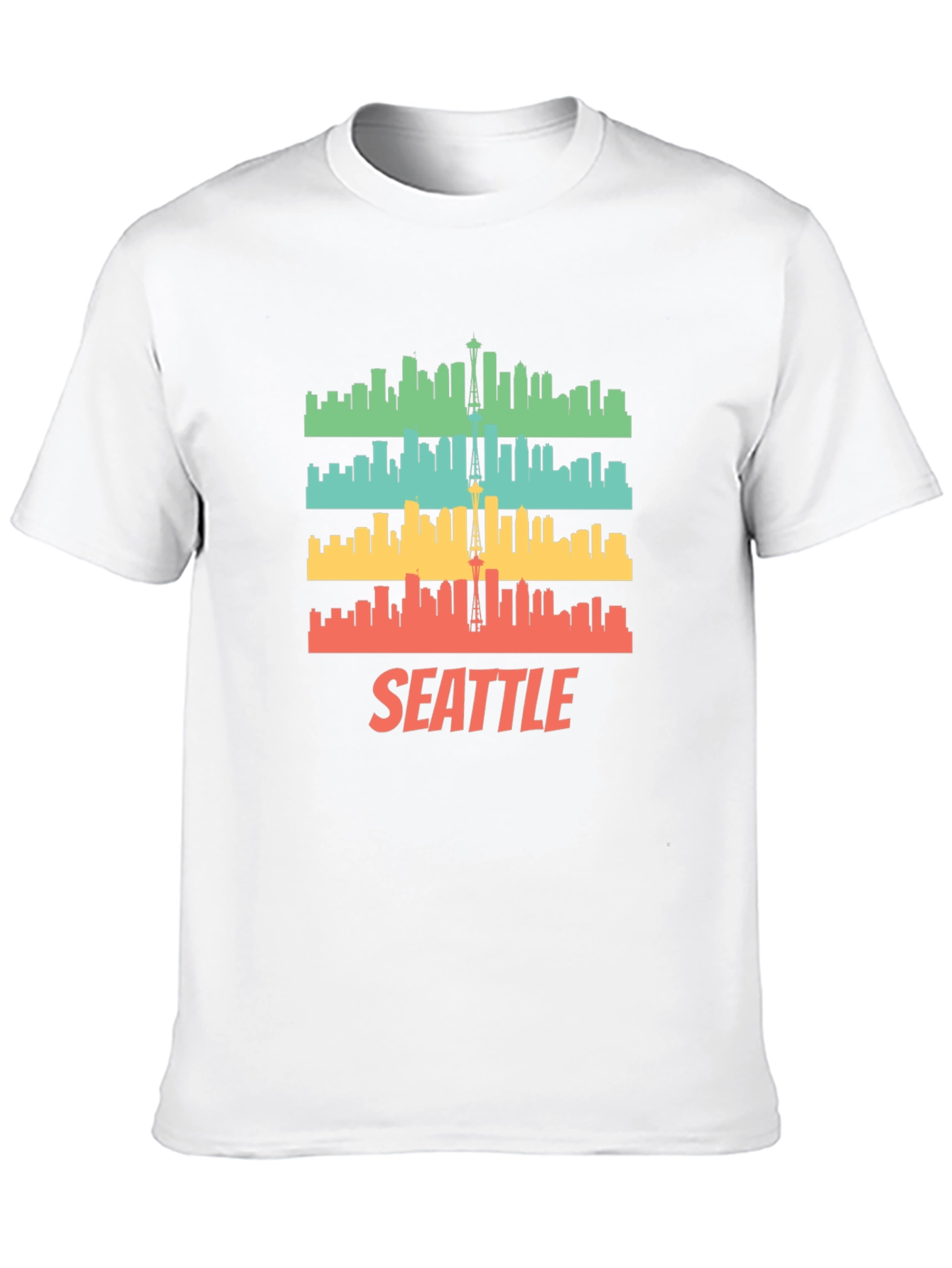 Seattle Skyline Graphic T-Shirt