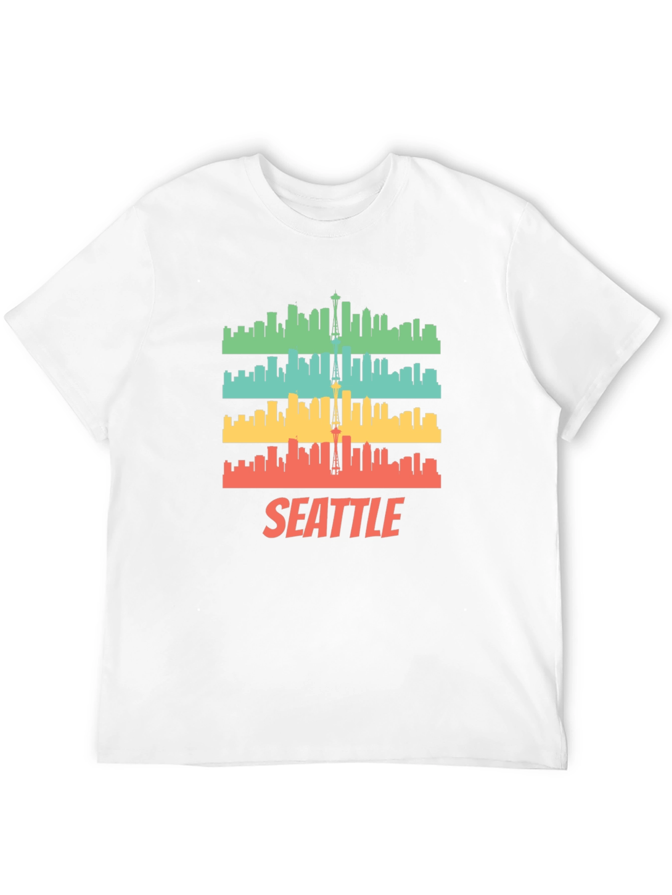 Seattle Skyline Graphic T-Shirt