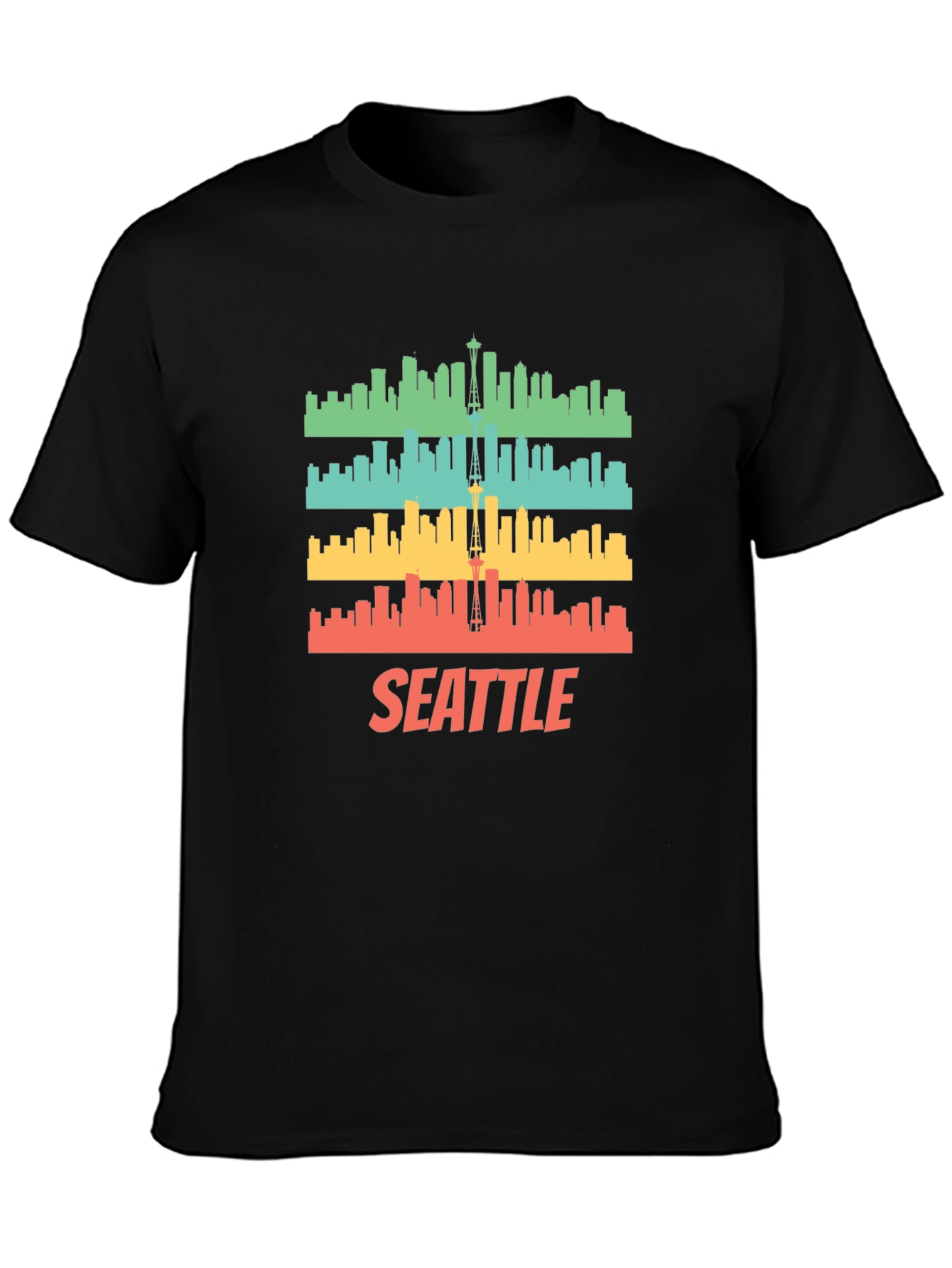 Seattle Skyline Graphic T-Shirt