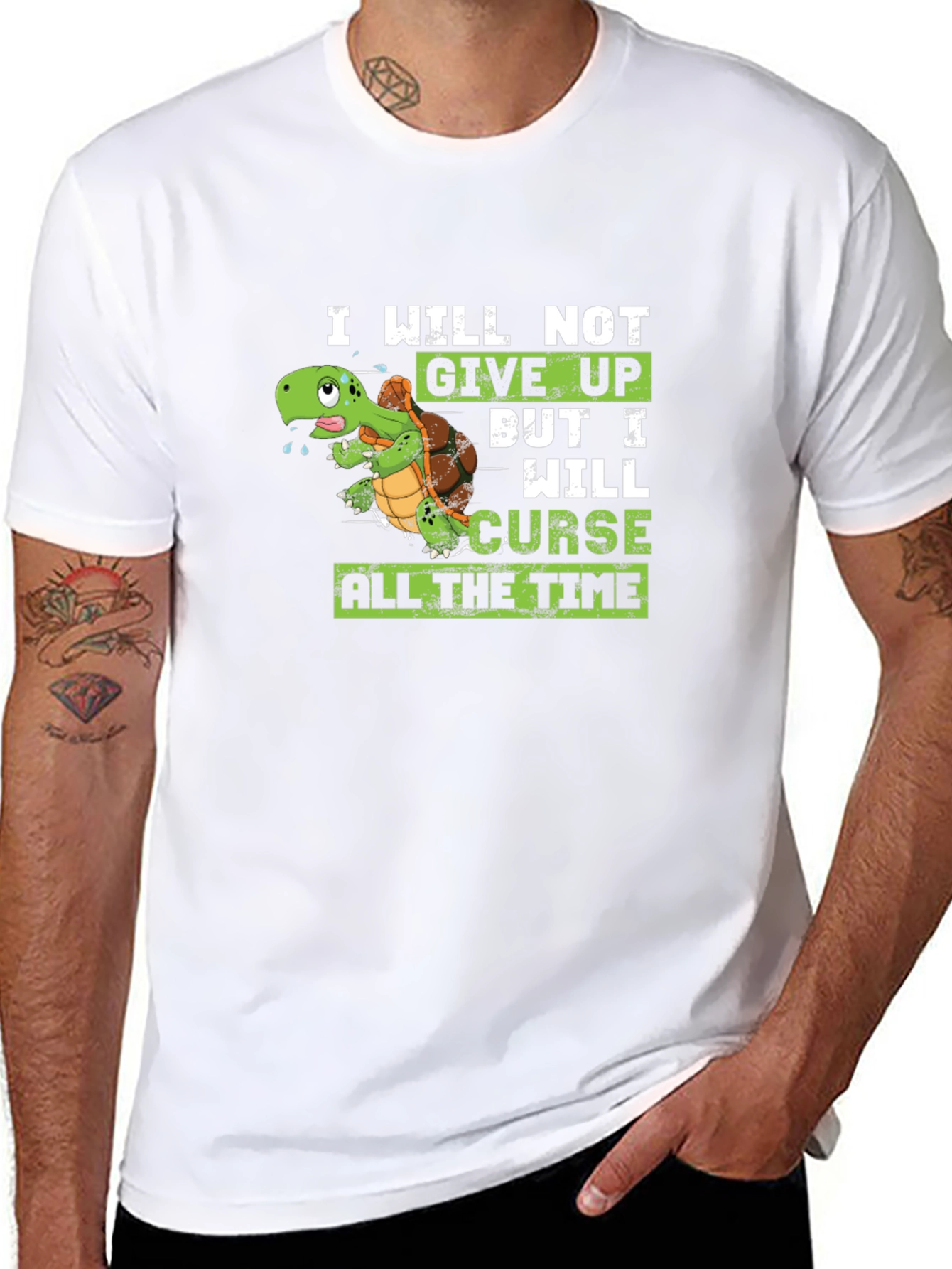 I Will Not Give Up Turtle T-Shirt