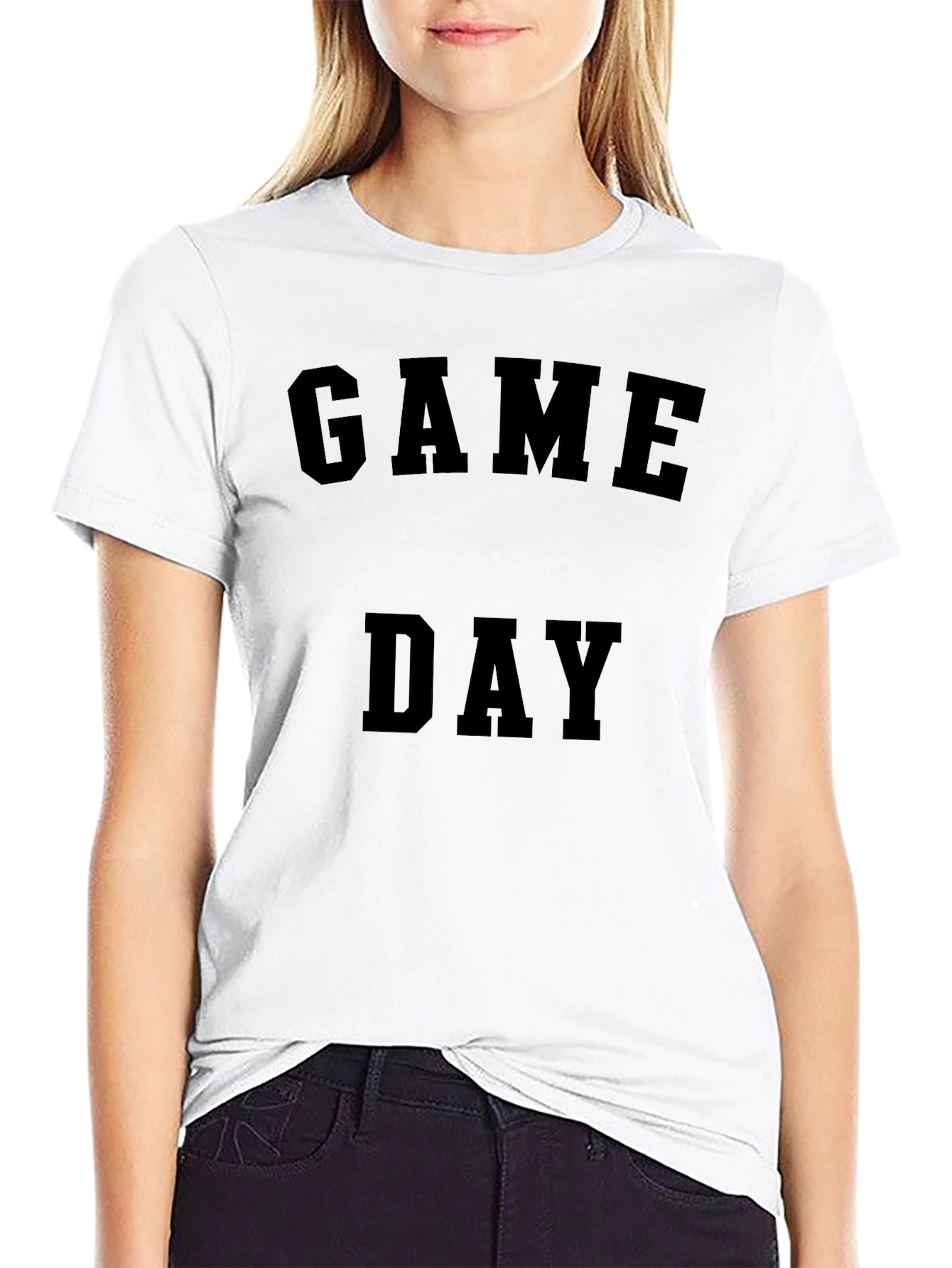 Game Day Black Graphic Tee