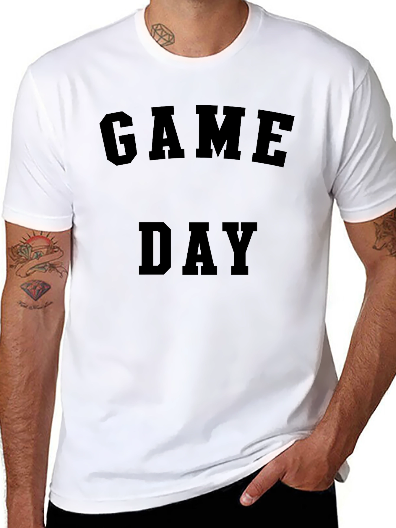 Game Day Black Graphic Tee