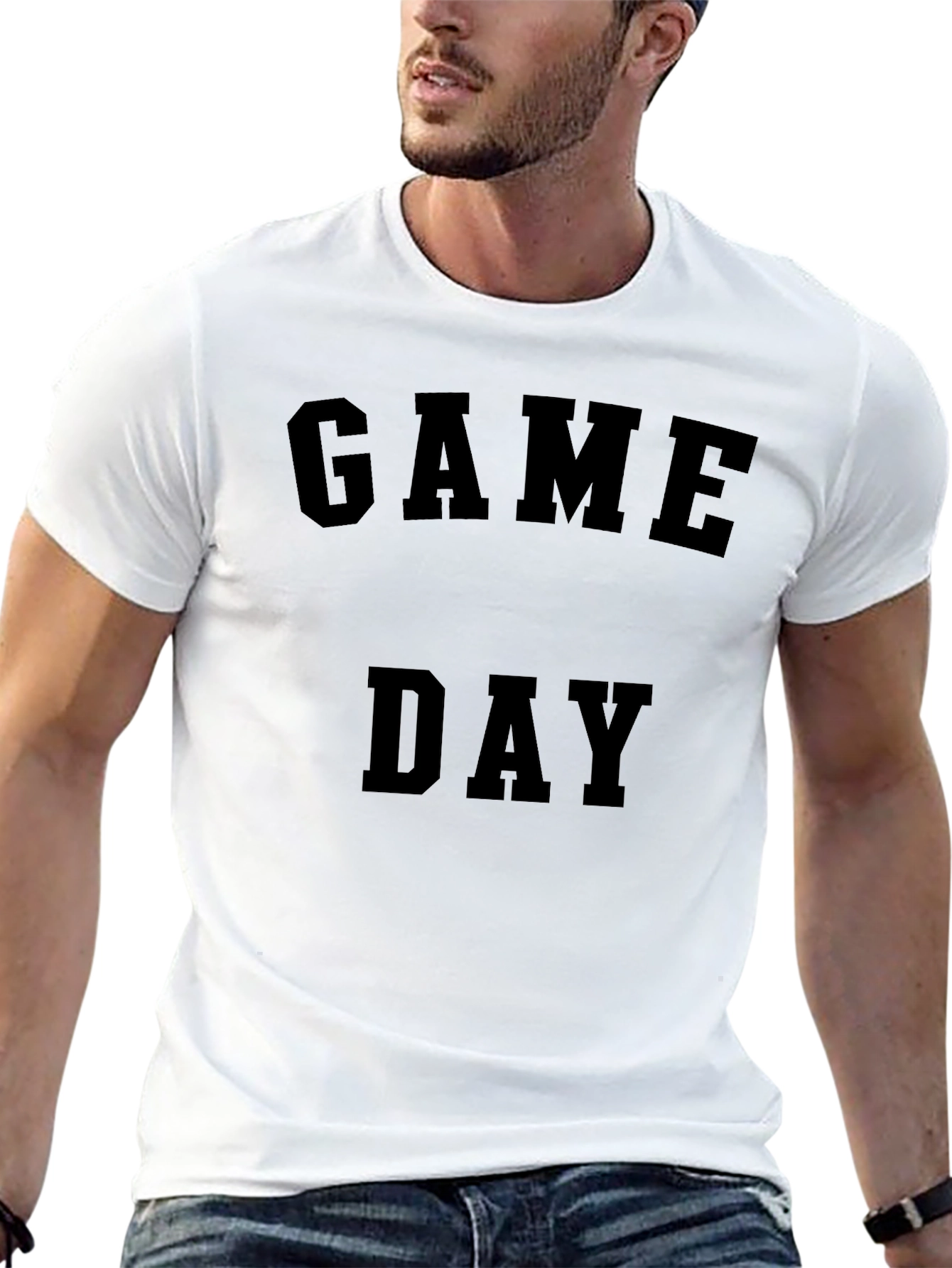 Game Day Black Graphic Tee