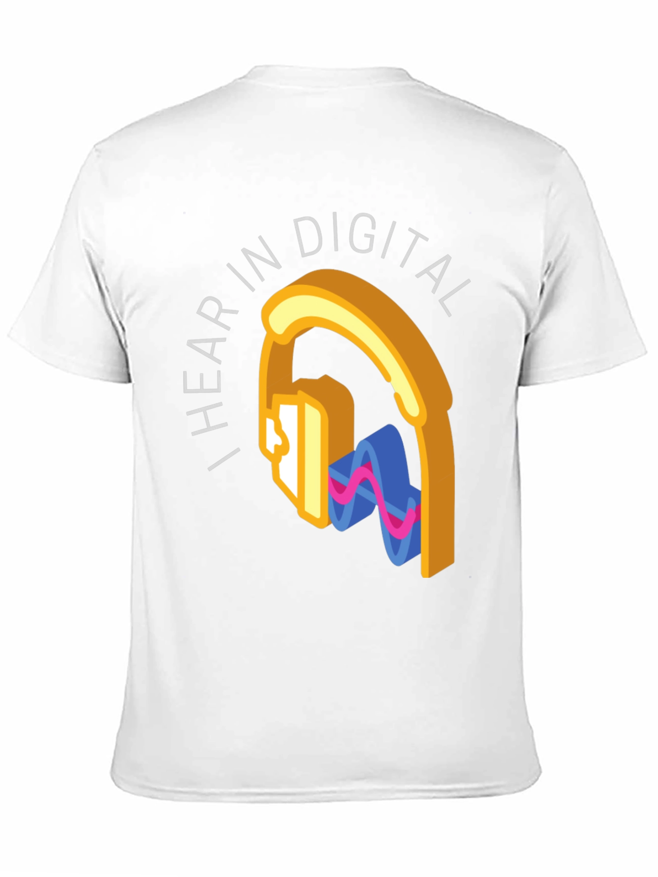 I Hear In Digital Graphic Tee - Black