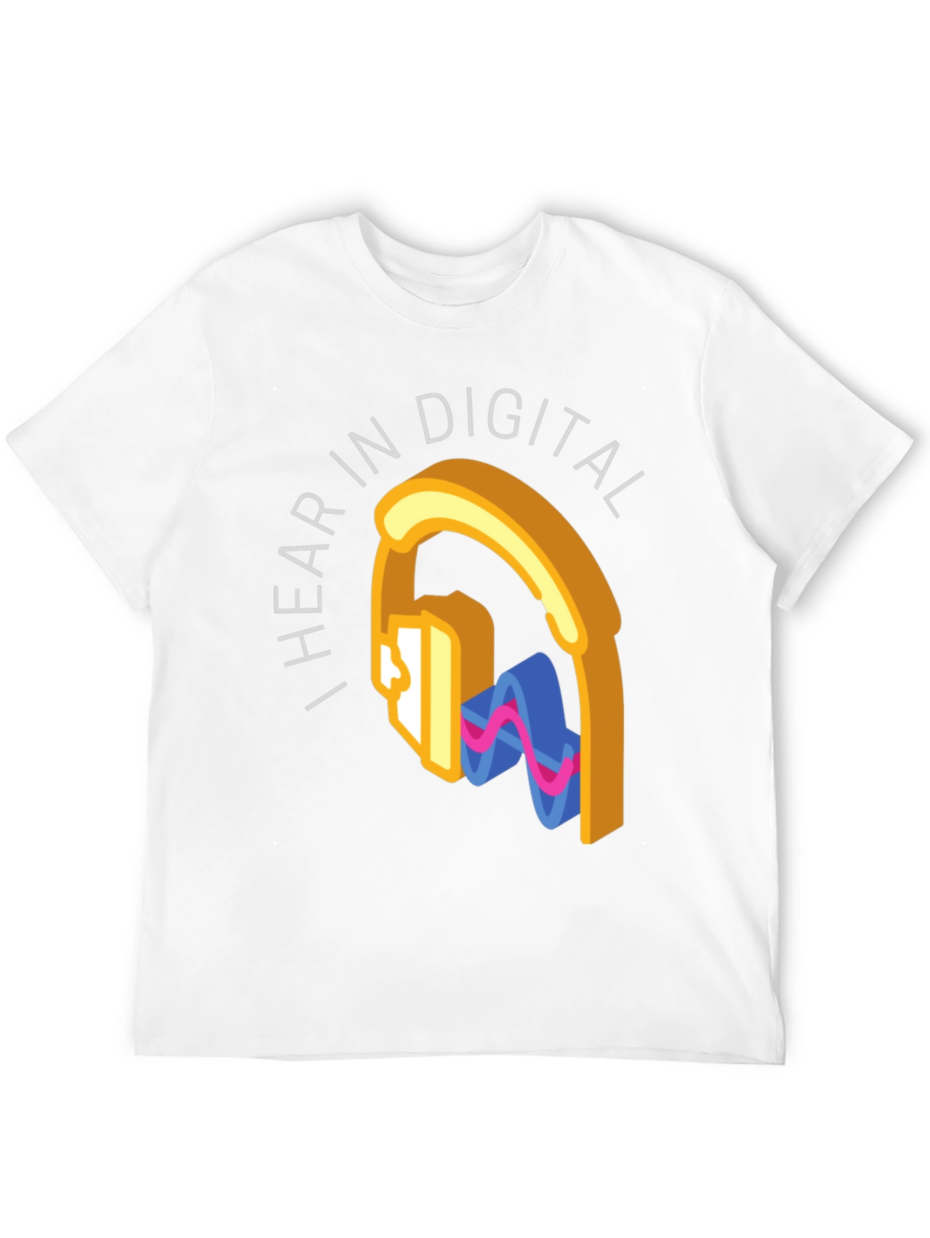 I Hear In Digital Graphic Tee - Black