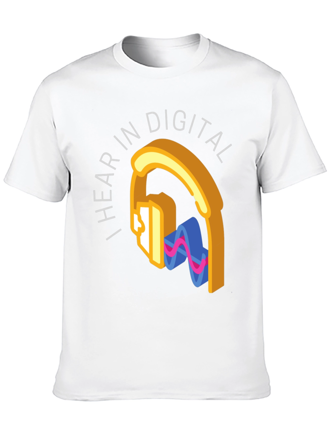 I Hear In Digital Graphic Tee - Black