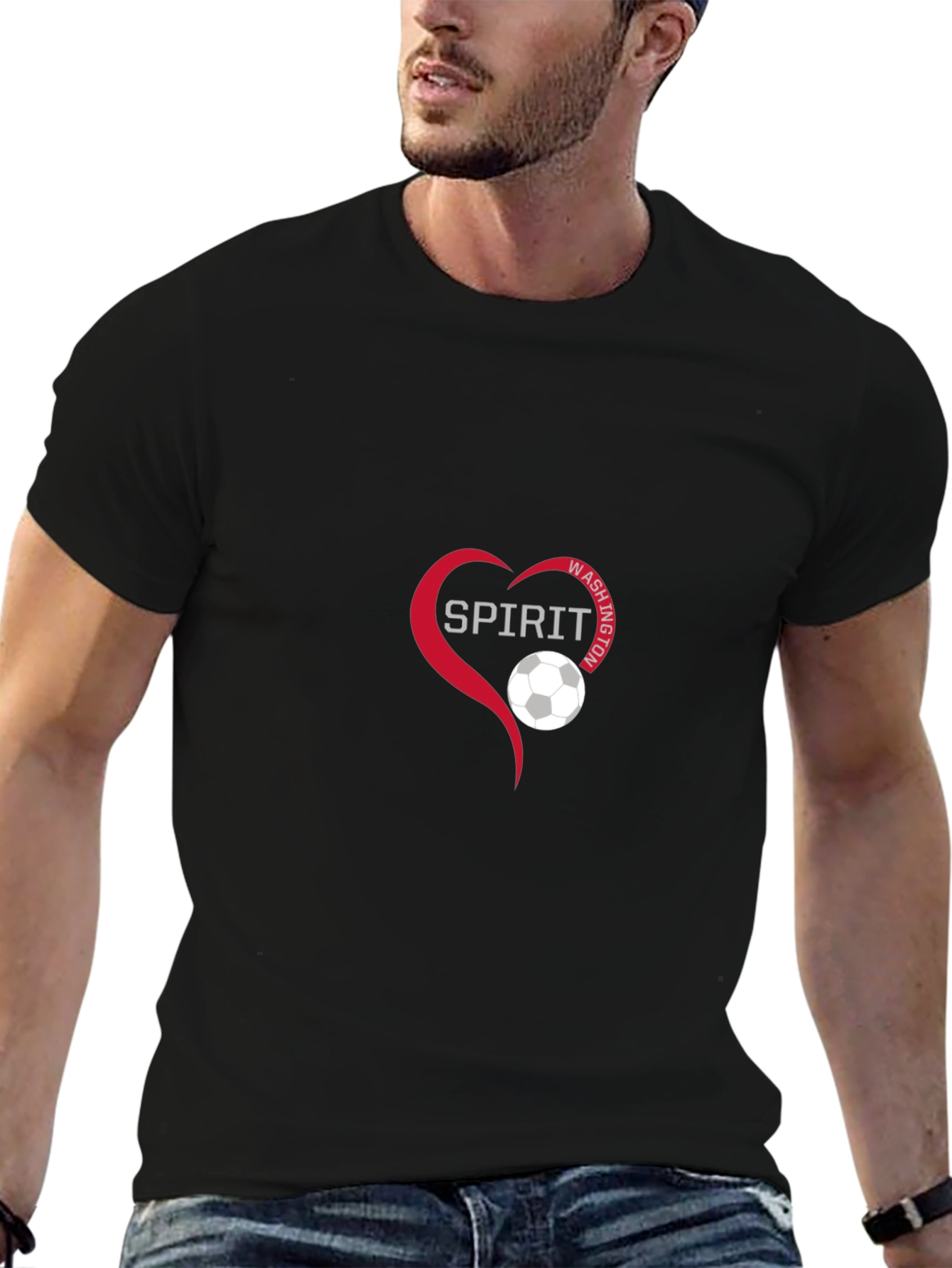 Spirit Washington Soccer Heart Tee