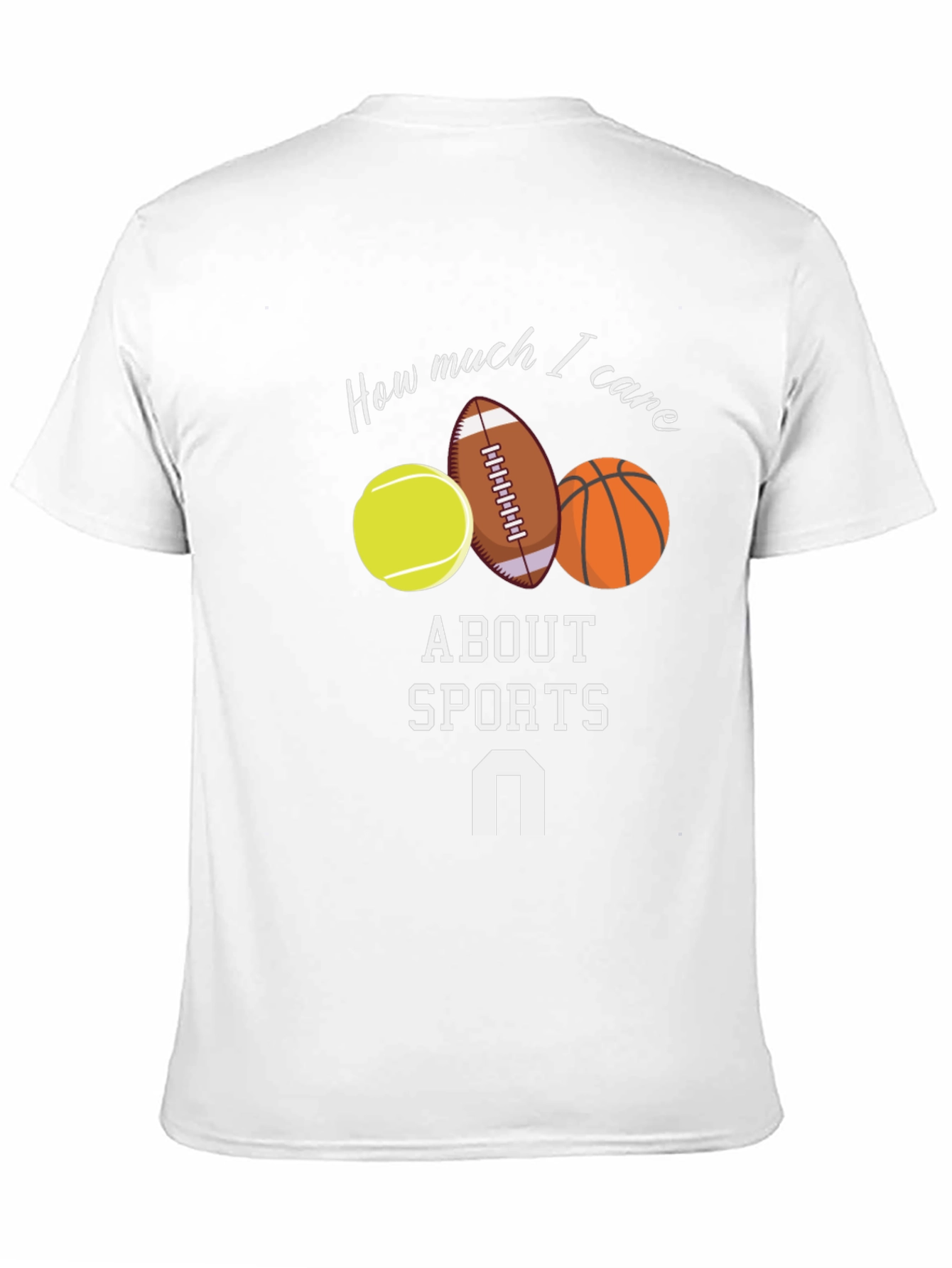 Humorous Sports Fan Graphic Tee - Black