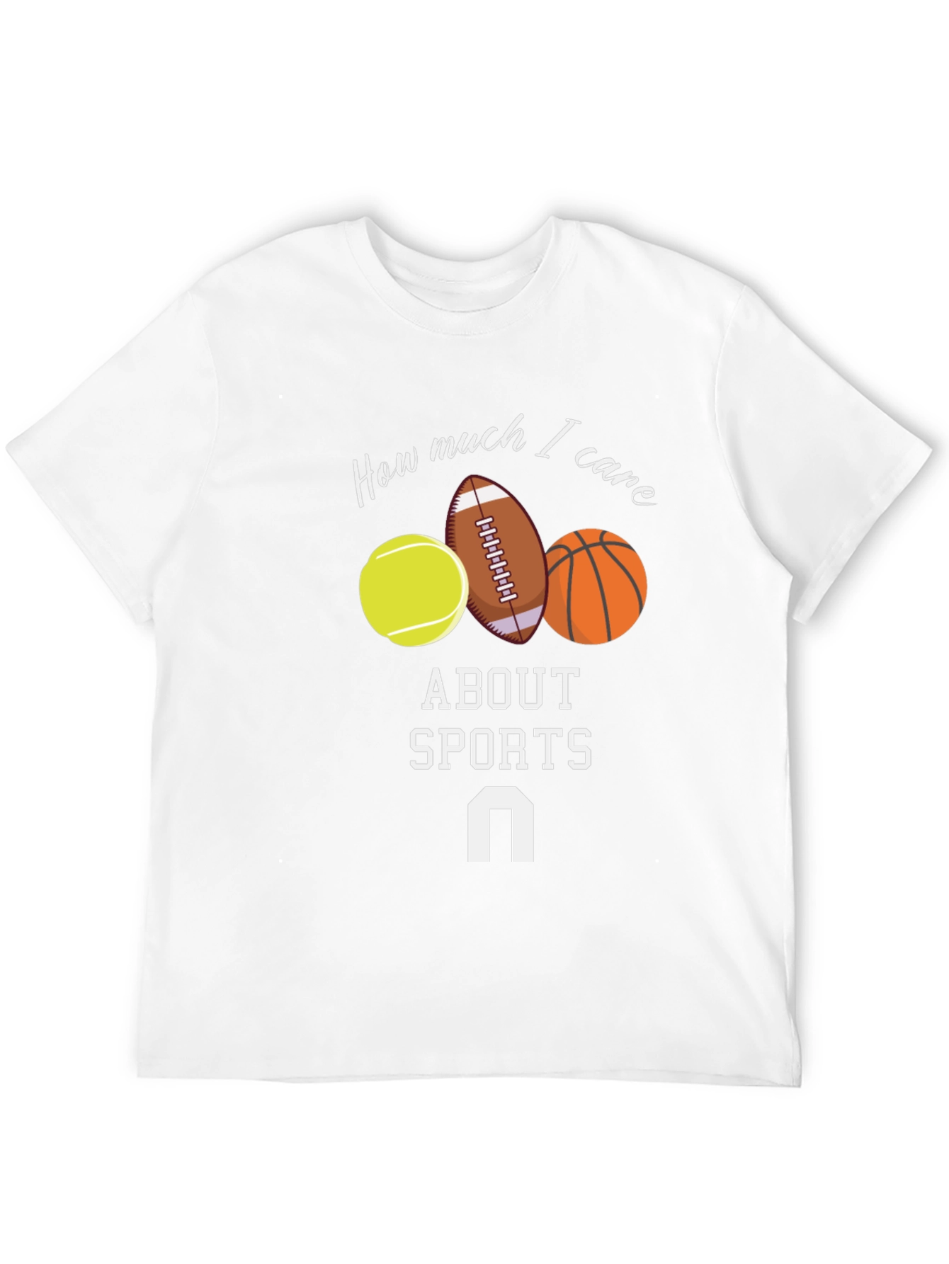 Humorous Sports Fan Graphic Tee - Black