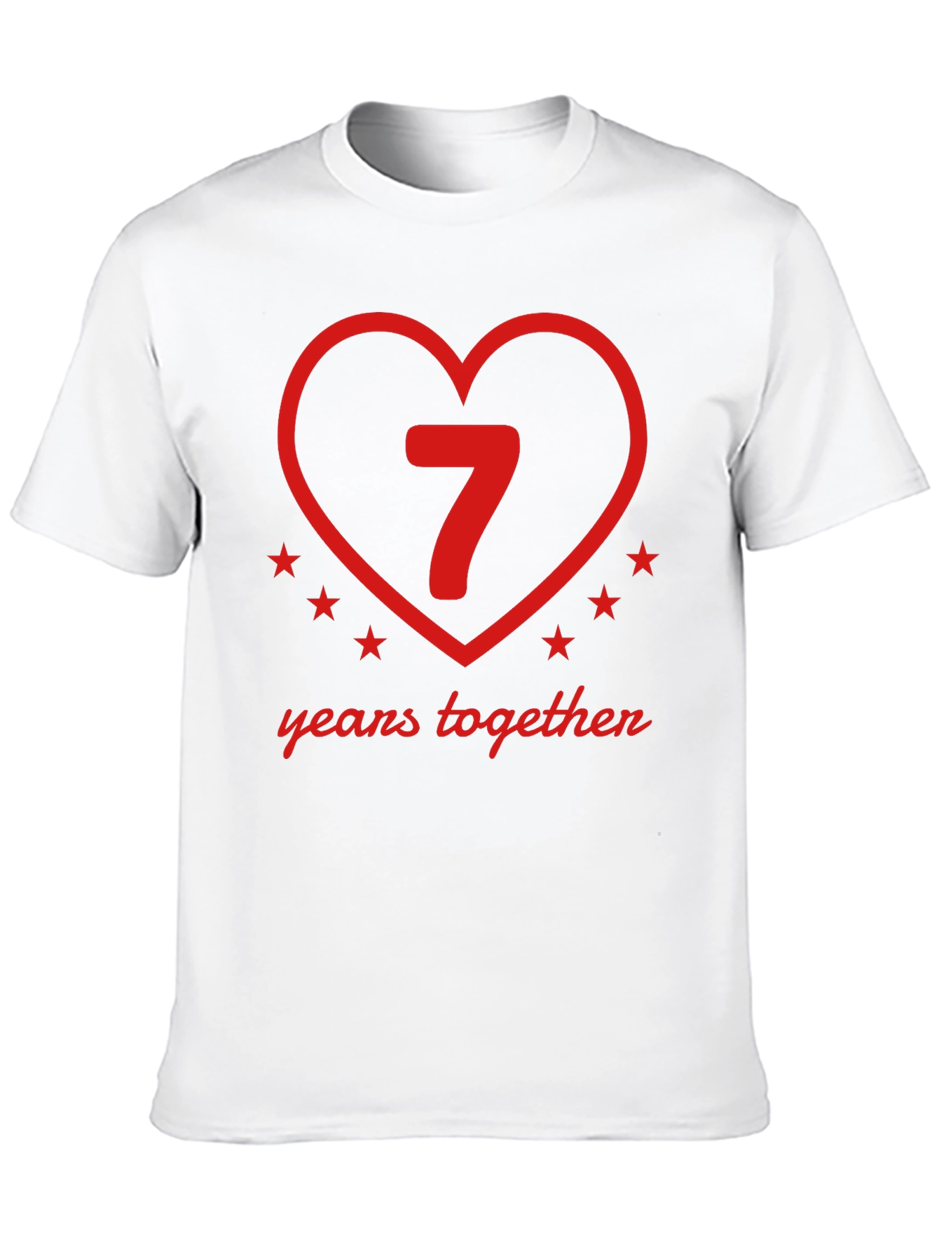 7th Anniversary T-Shirt - Years Together