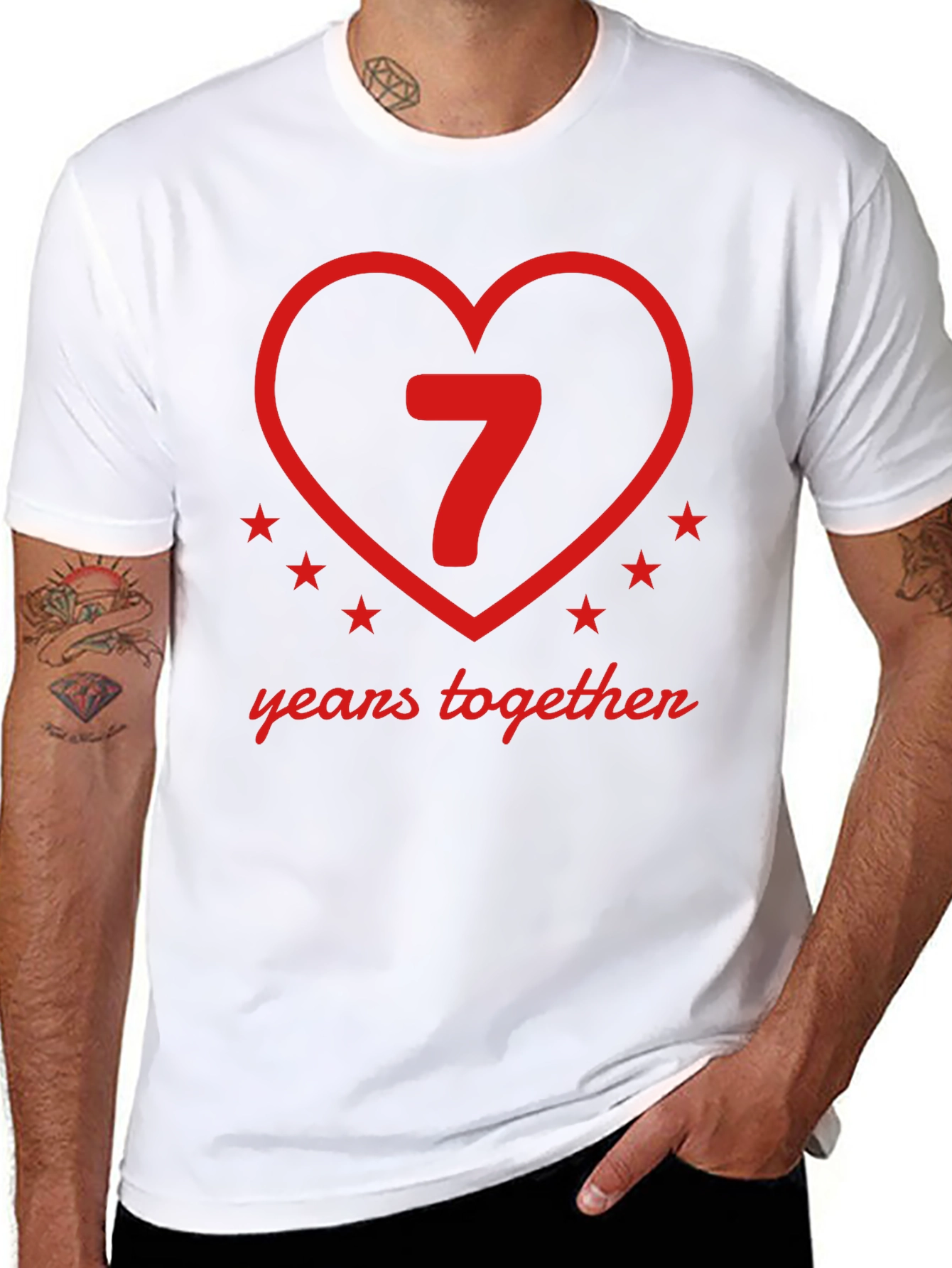 7th Anniversary T-Shirt - Years Together