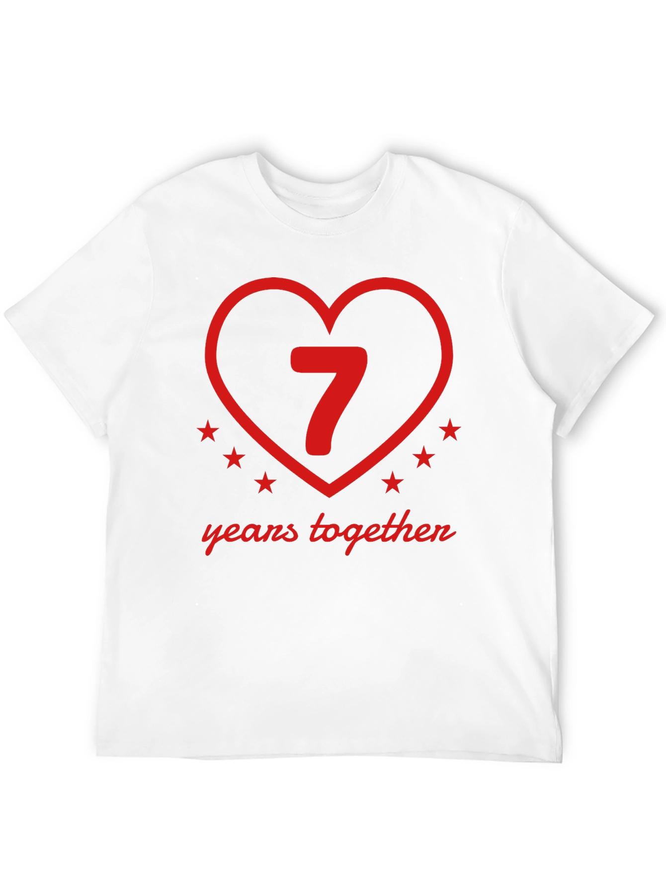7th Anniversary T-Shirt - Years Together