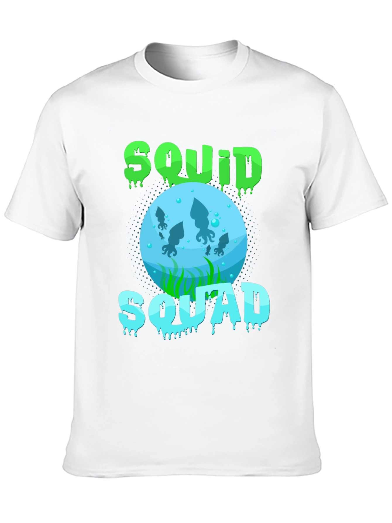 Squid Squad Graphic Print Black T-Shirt