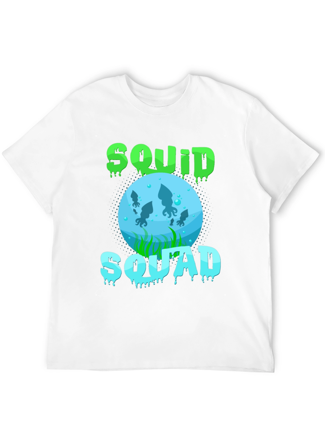 Squid Squad Graphic Print Black T-Shirt