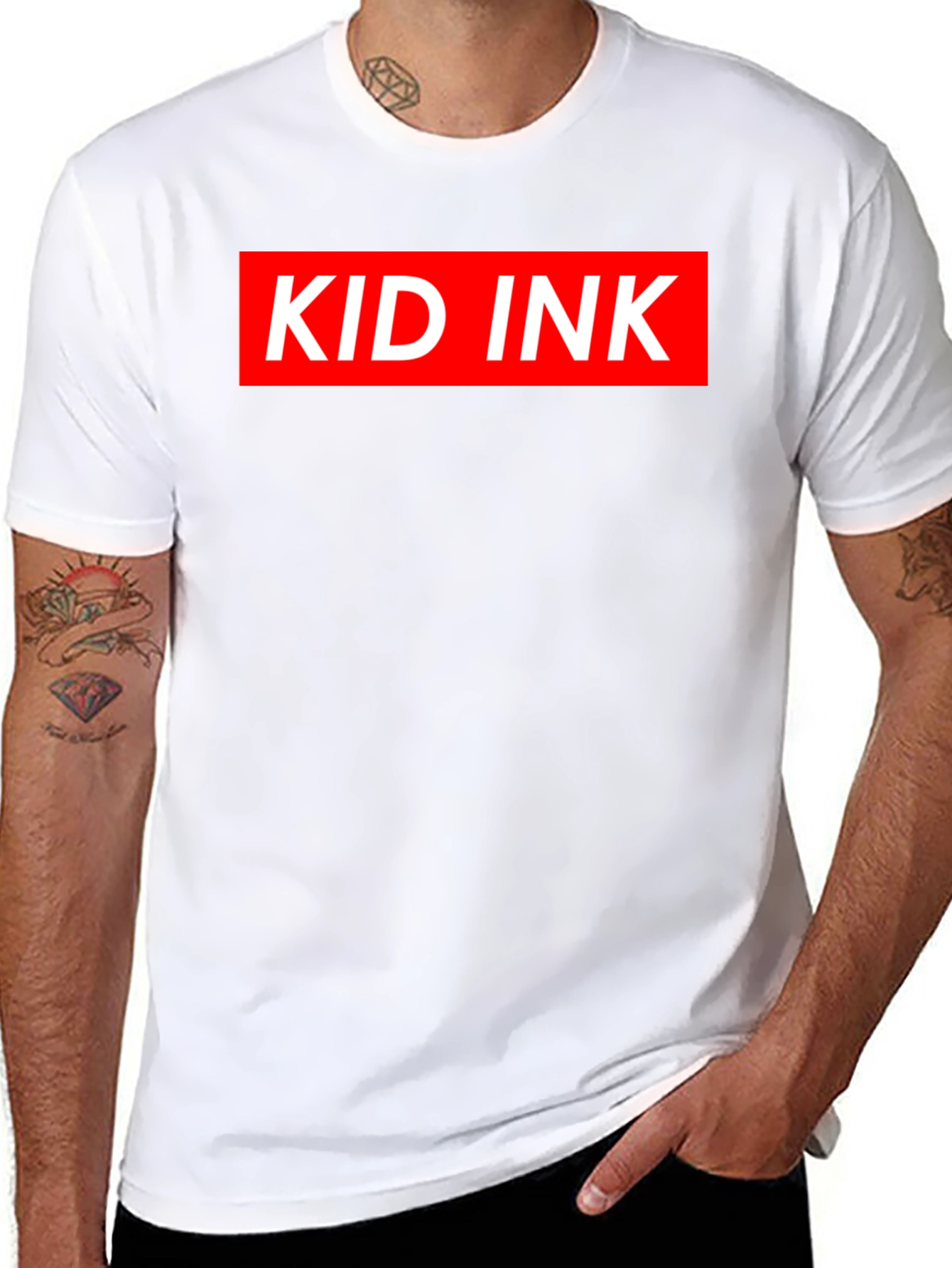Kid Ink Graphic Tee - Bold Red on Black