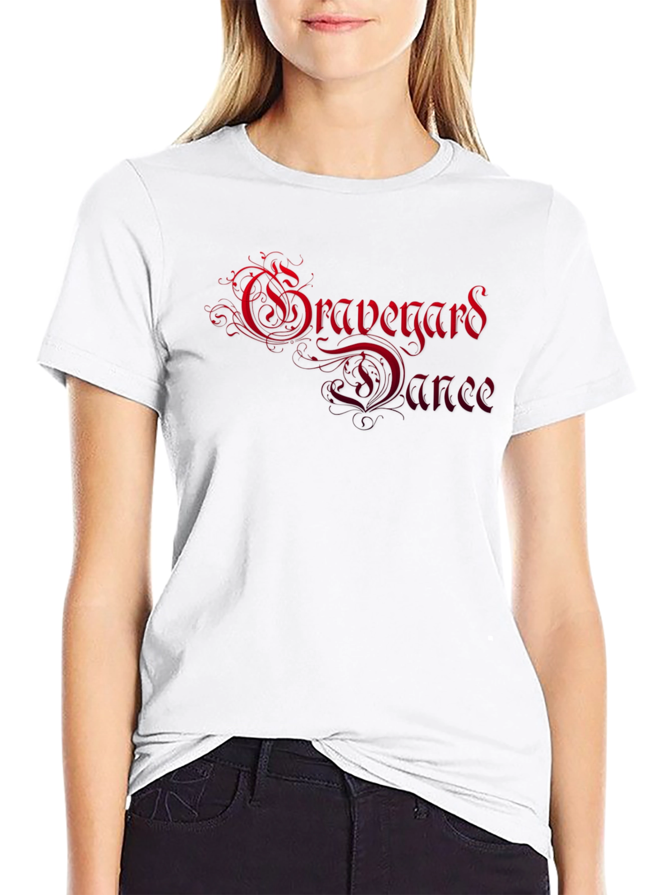 Graveyard Dance Graphic Tee - Black Cotton T-Shirt
