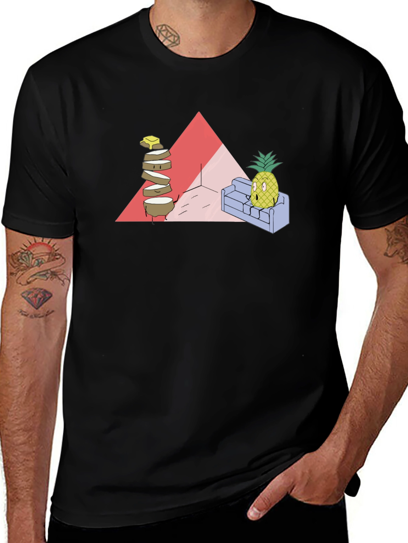 Pineapple on Couch Graphic Tee
