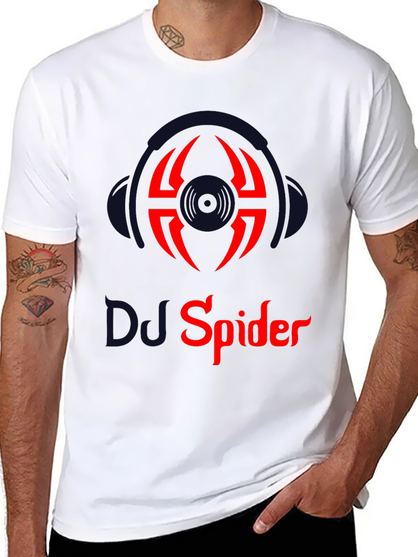 DJ Spider Graphic T-Shirt - Music Lovers Tee
