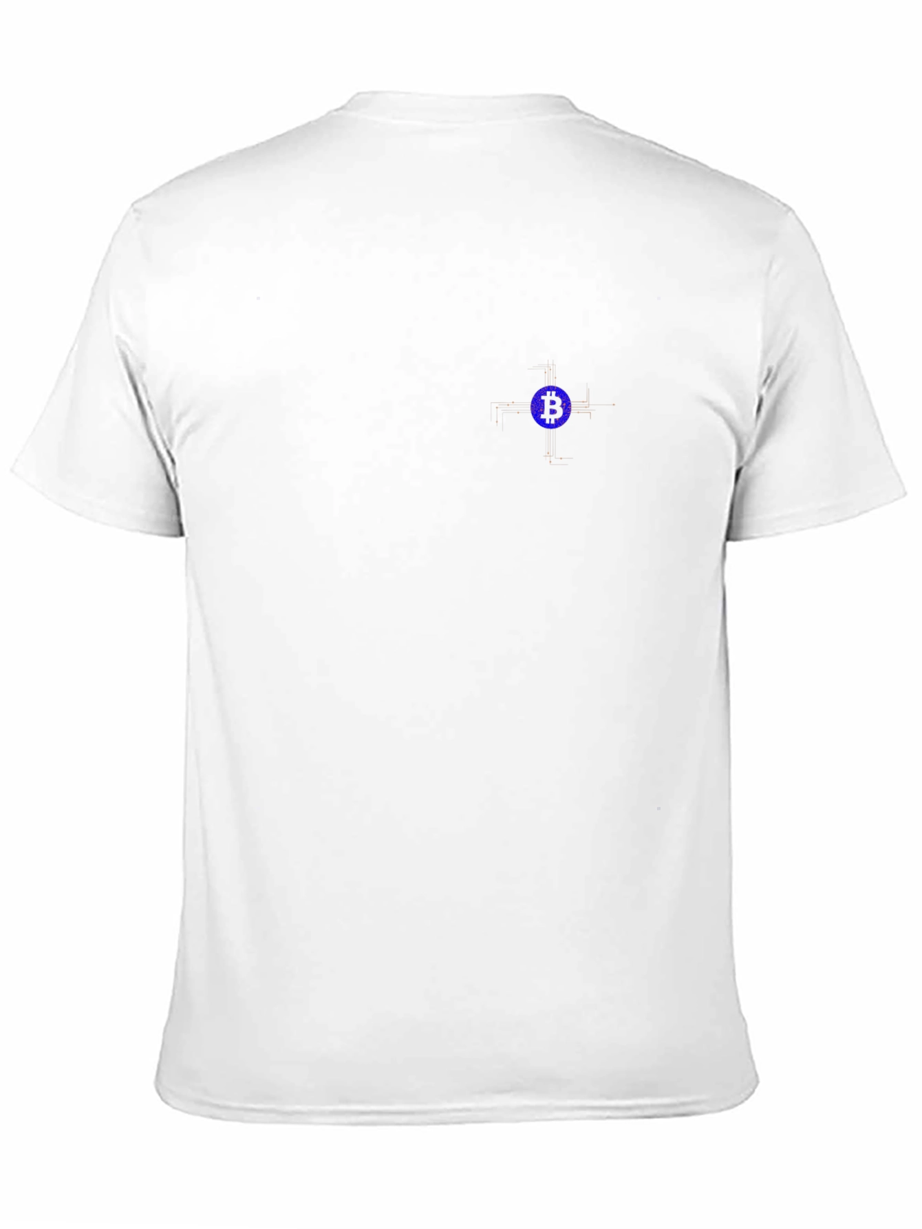 Bitcoin Blue Logo Black T-Shirt