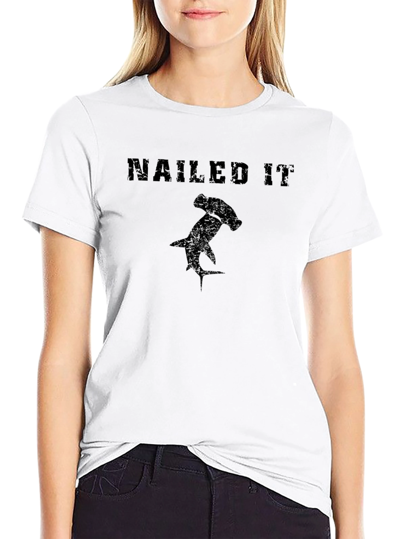 Nailed It Hammerhead Shark Graphic Tee